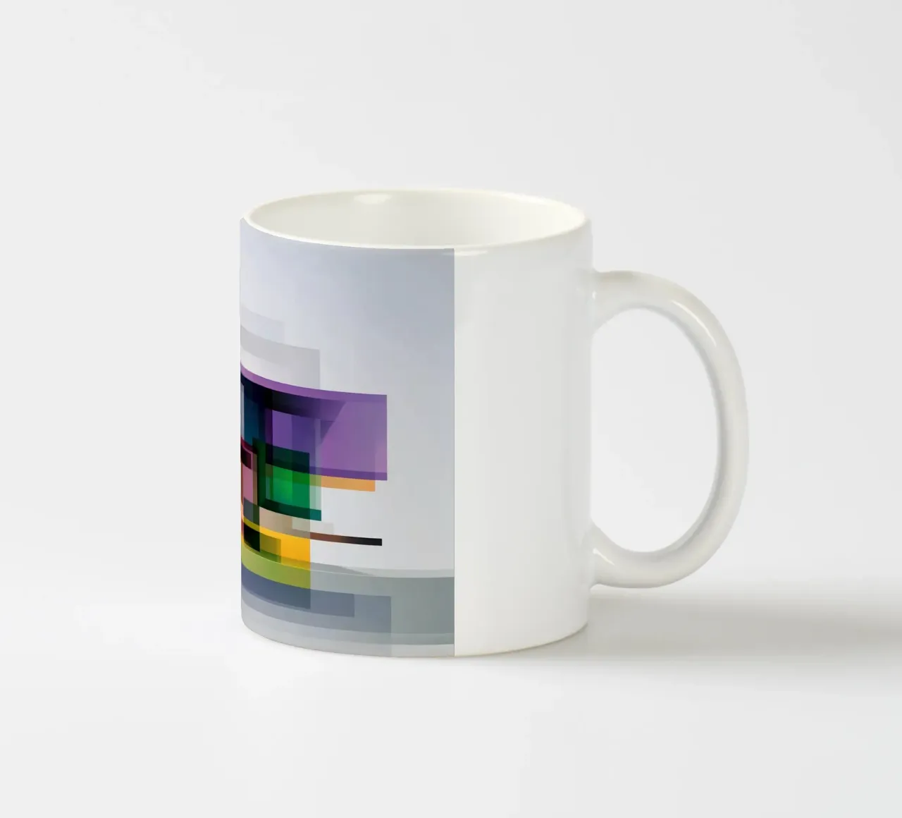 Case geometriche colorate tazza in ceramica da Geometric