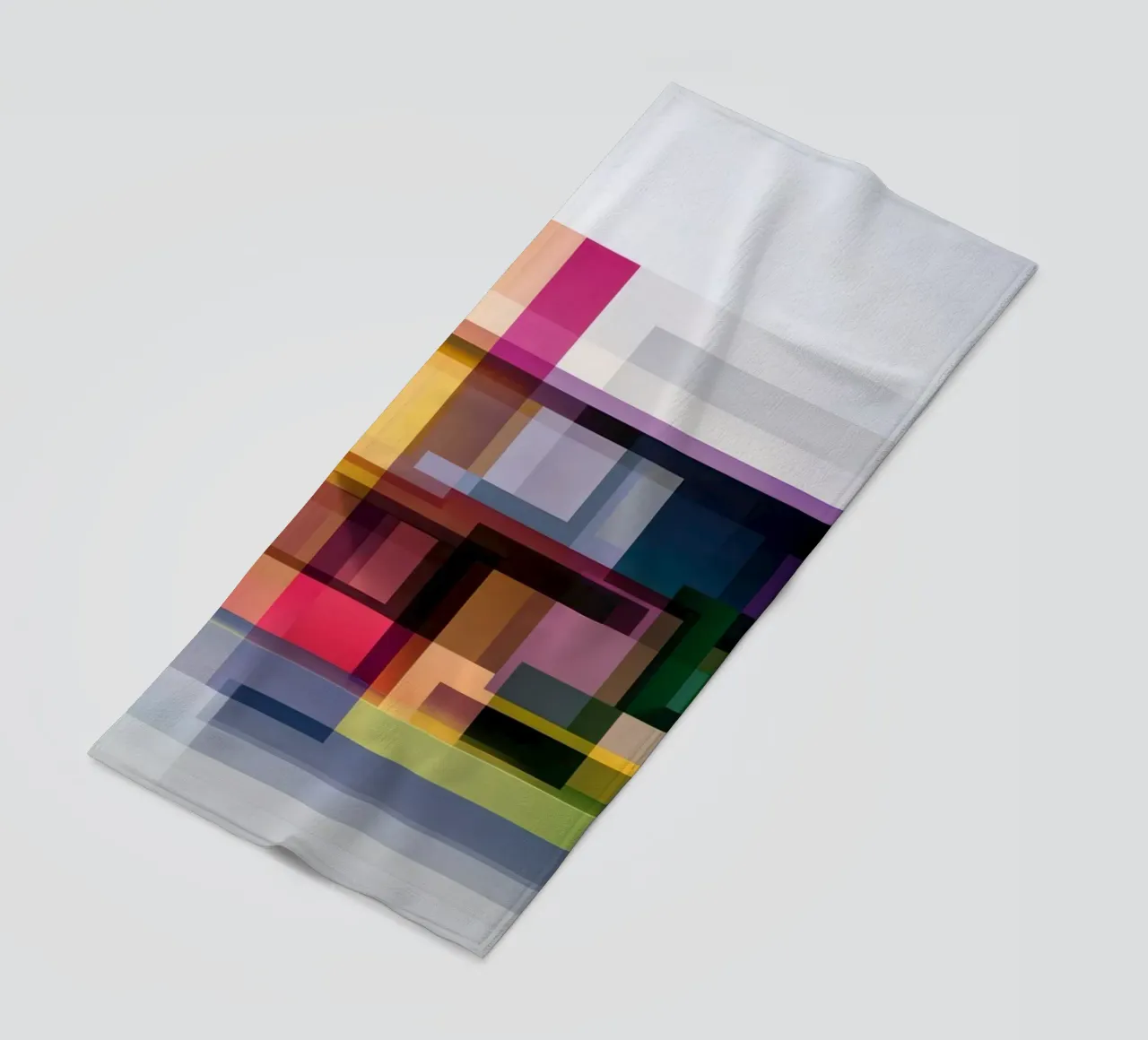 Case geometriche colorate telo mare da Geometric