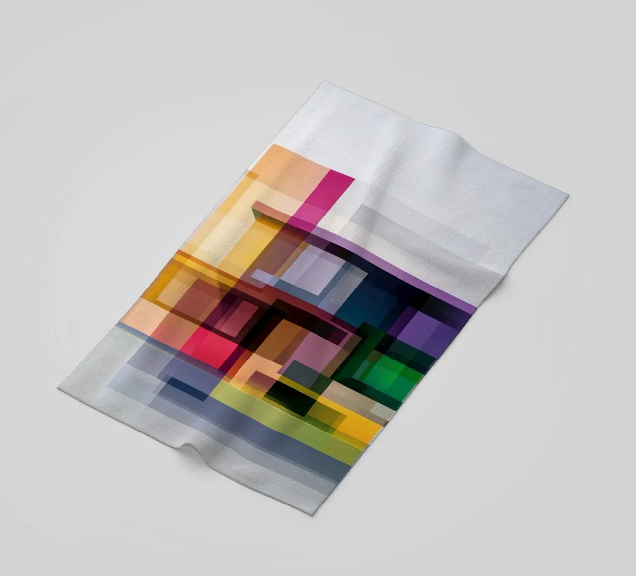 Case geometriche colorate telo mare da Geometric