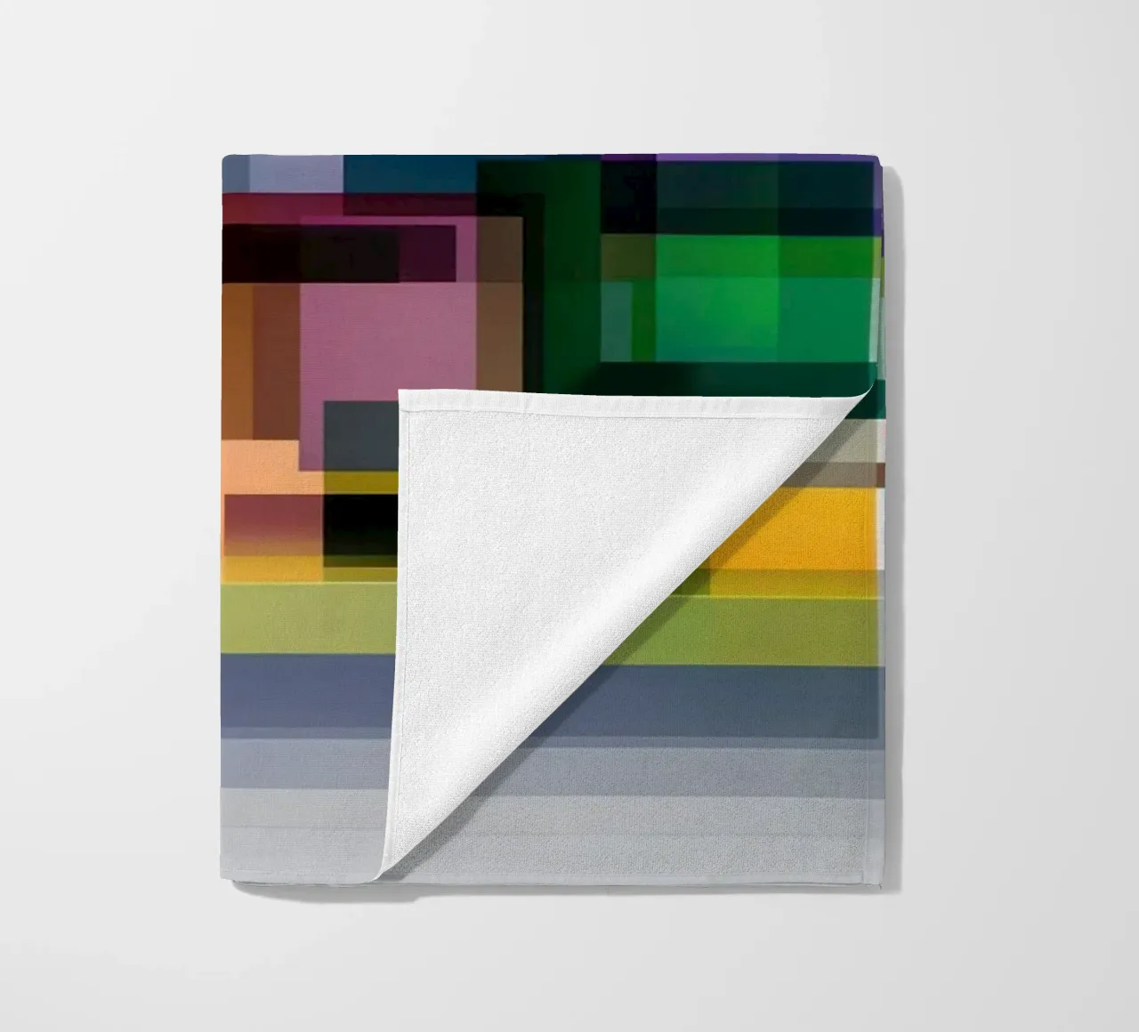 Case geometriche colorate telo mare da Geometric