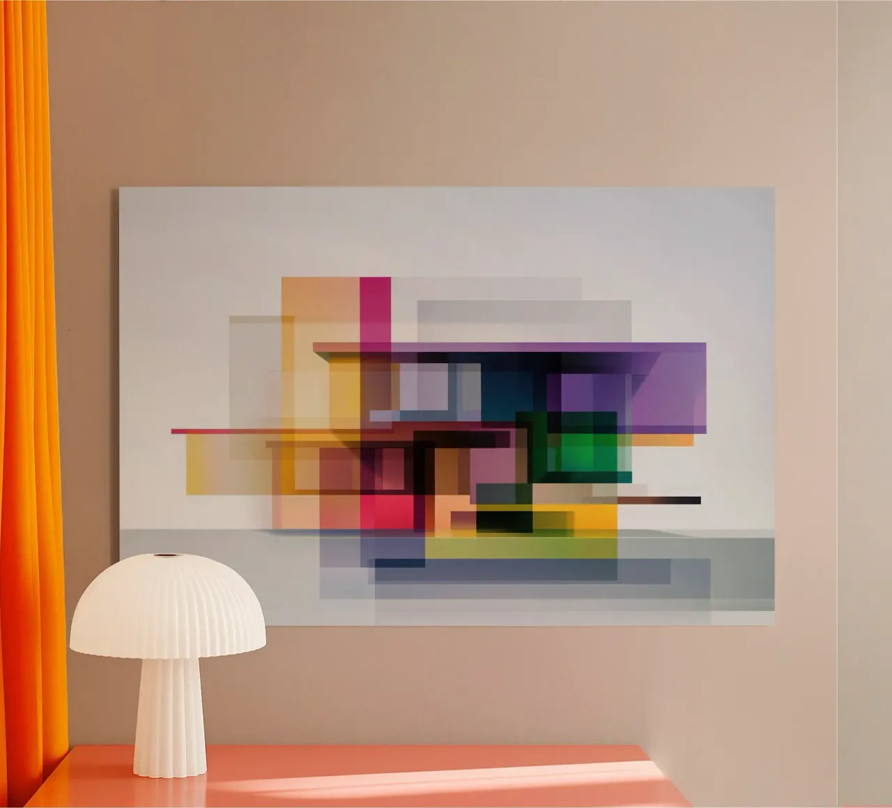 Case geometriche colorate plexiglass da Geometric
