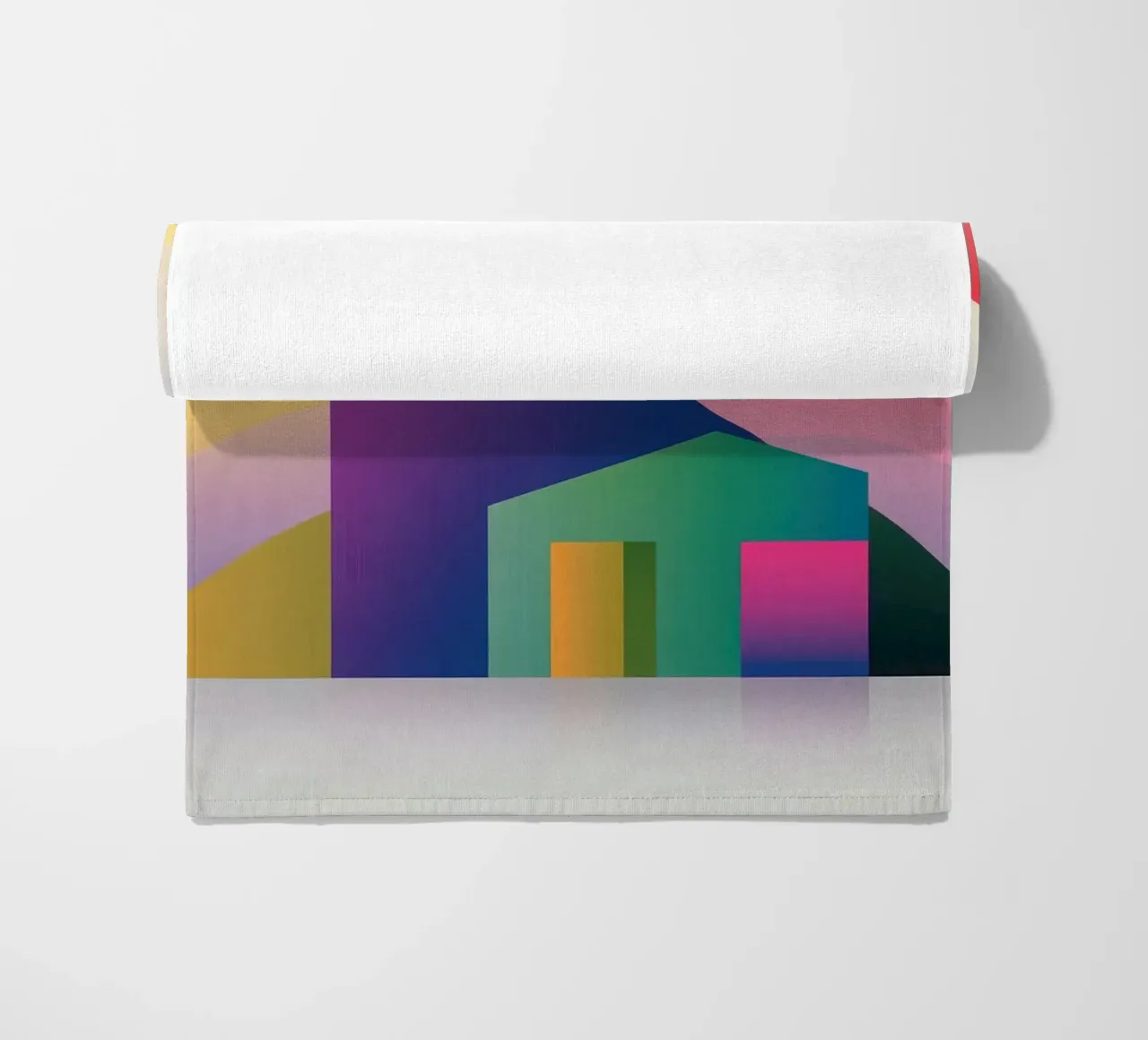 Paesaggio geometrico colorato telo mare da Geometric