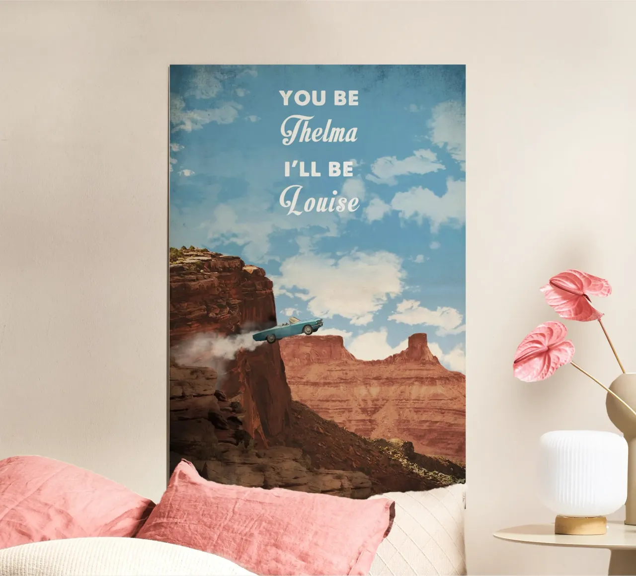 Thelma and Louise poster con telaio in legno da 2toastdesign