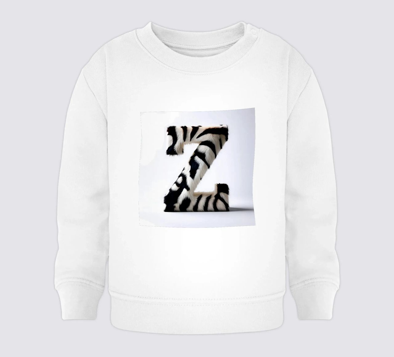 Zebra Z felpa neonato da inspirational quote