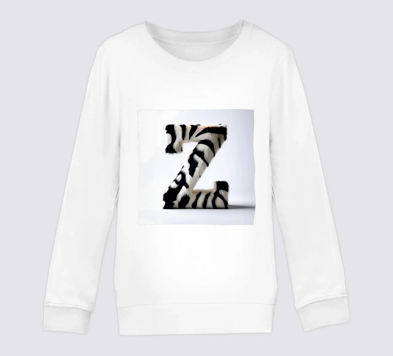 Zebra Z felpa bambino da inspirational quote