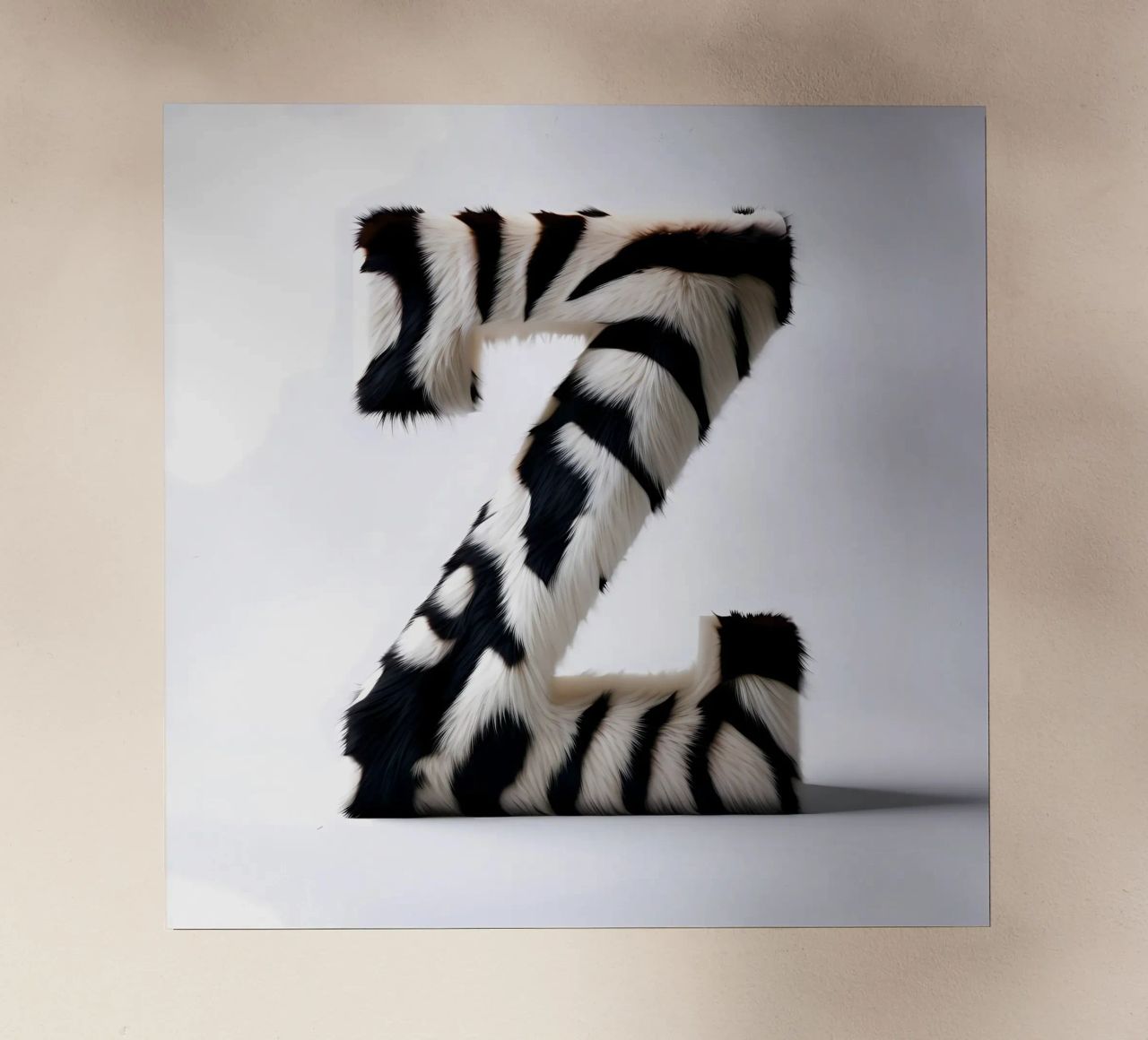 Zebra Z pellicola backlit da inspirational quote