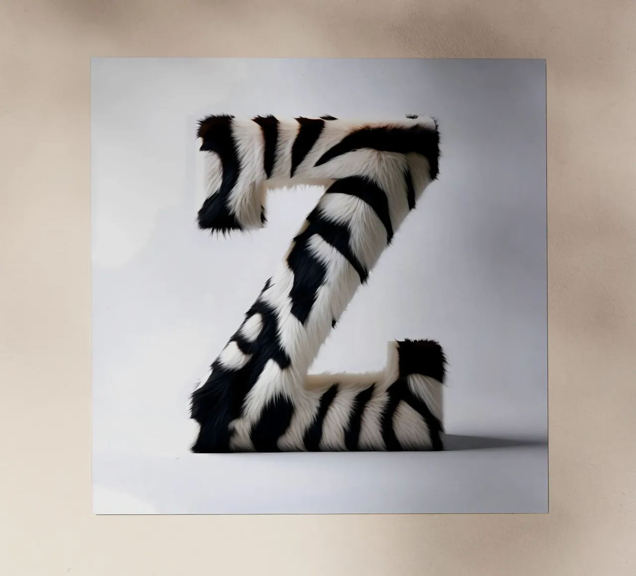 Zebra Z pellicola backlit da inspirational quote