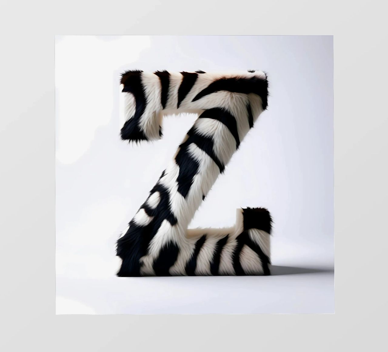 Zebra Z pellicola backlit da inspirational quote