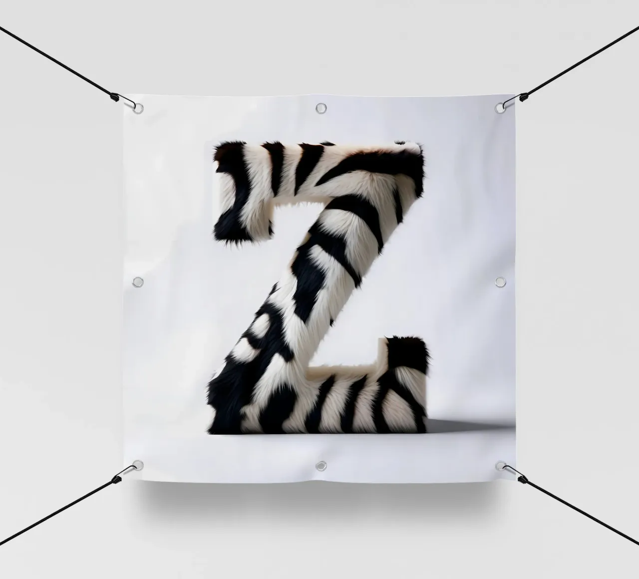 Zebra Z telo in pvc da inspirational quote