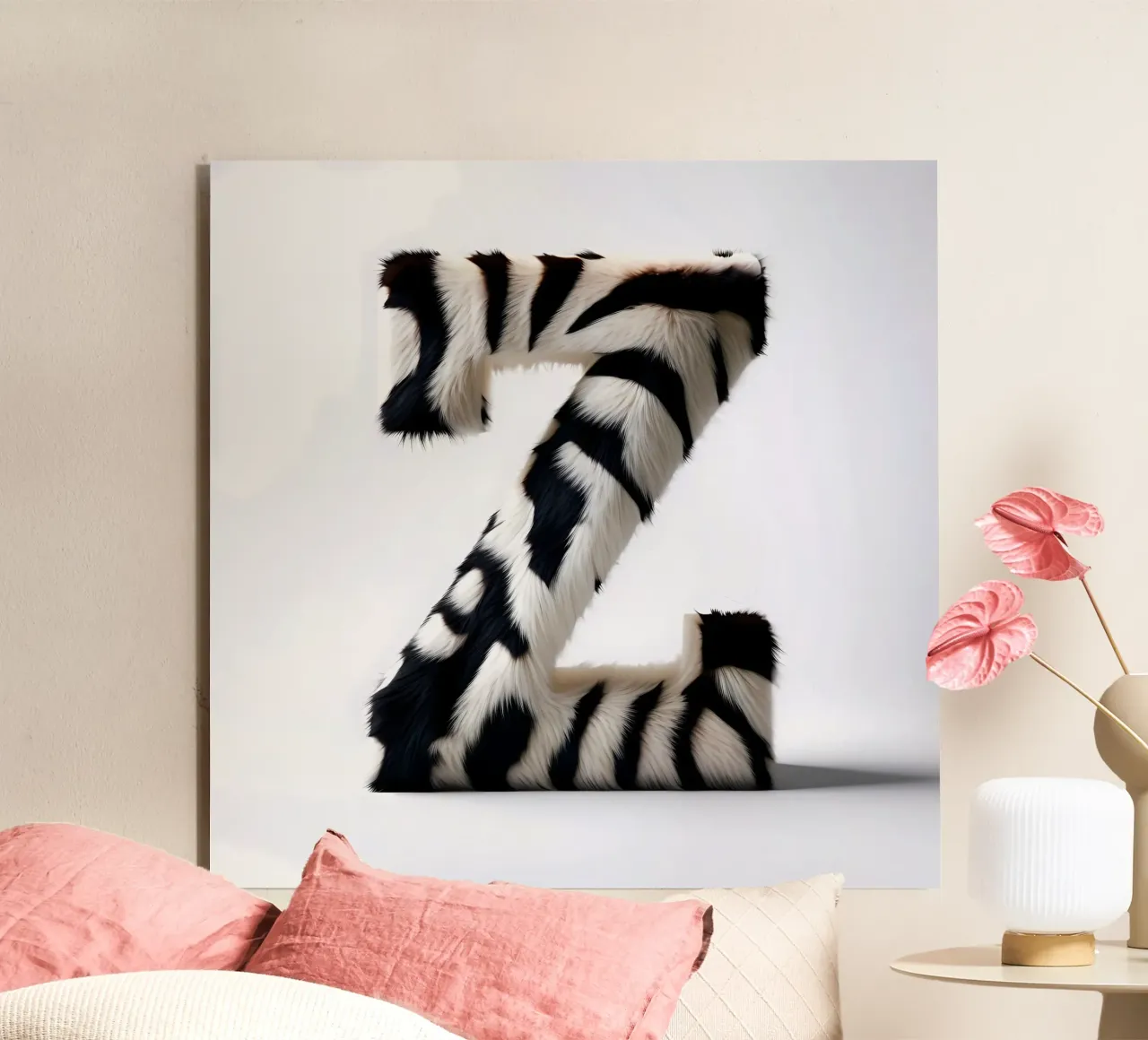 Zebra Z alluminio dibond da inspirational quote