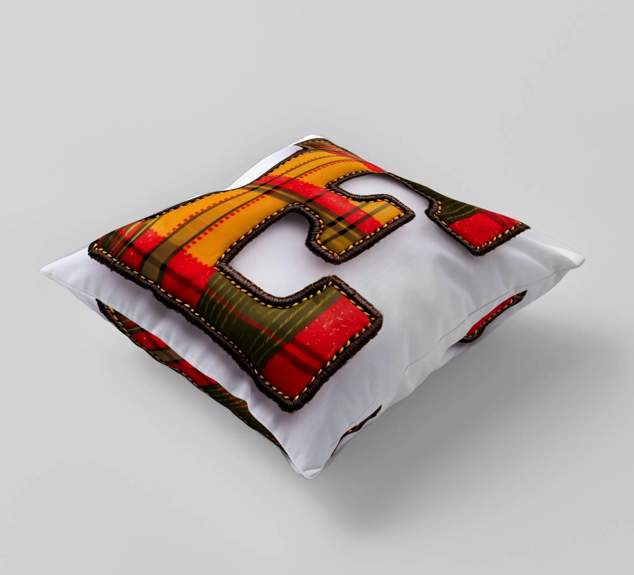 Plaid "E" - Een gezellige letter voor thuis kussen van inspirational quote