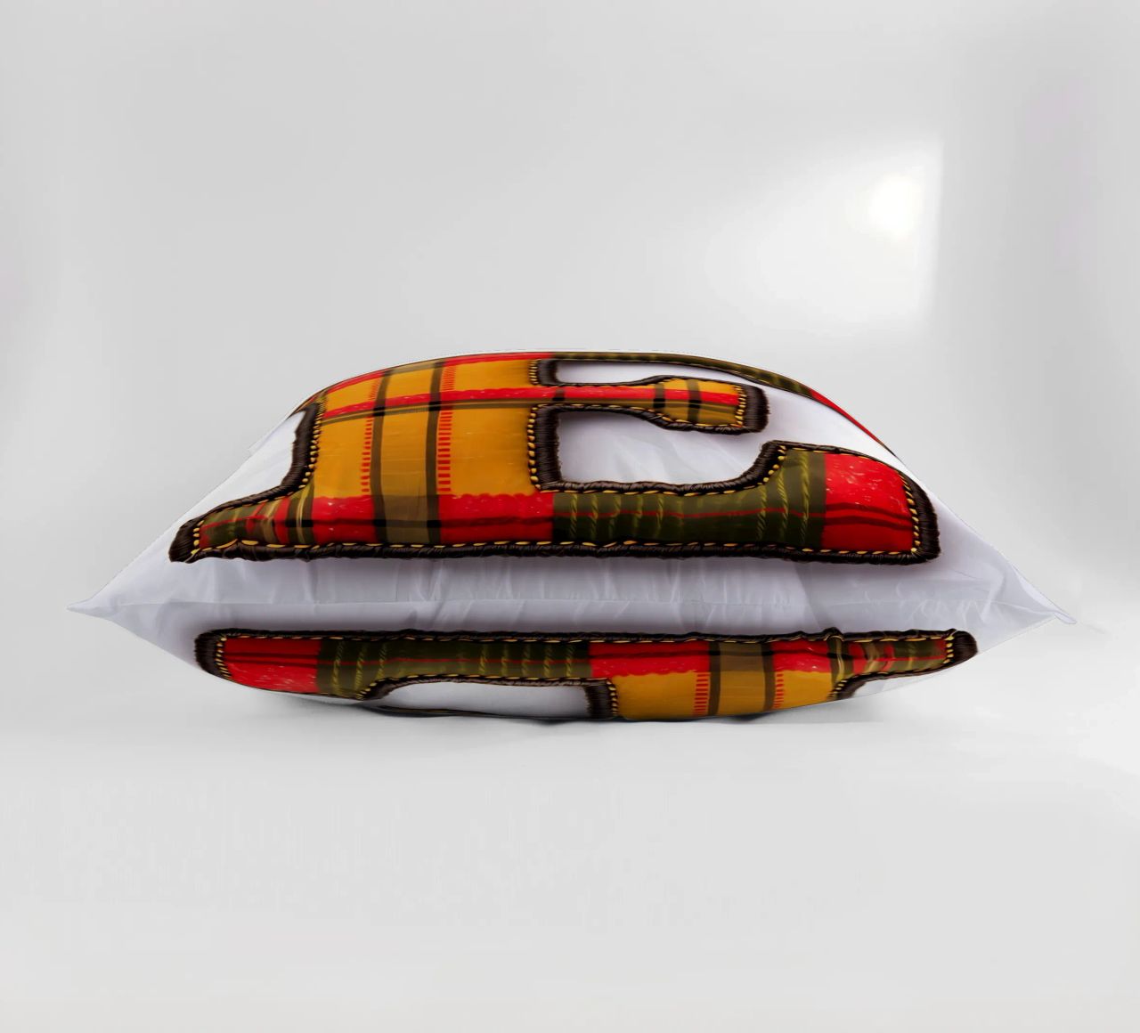 Plaid "E" - Een gezellige letter voor thuis kussen van inspirational quote