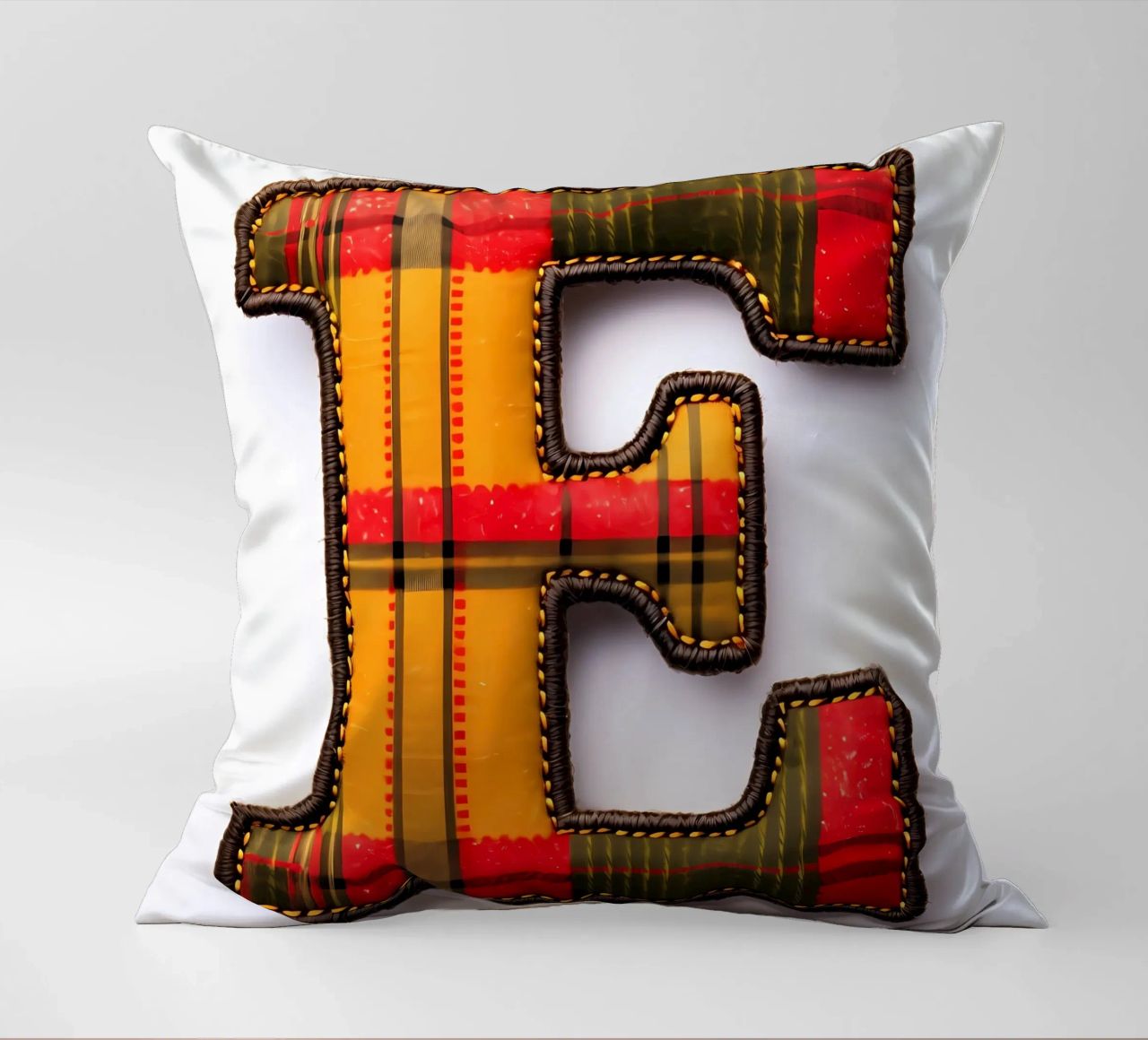 Plaid "E" - Een gezellige letter voor thuis kussen van inspirational quote