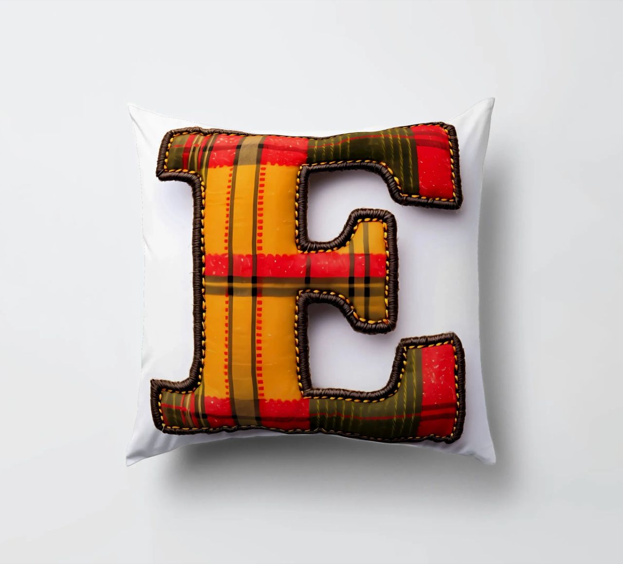 Plaid "E" - Een gezellige letter voor thuis kussen van inspirational quote