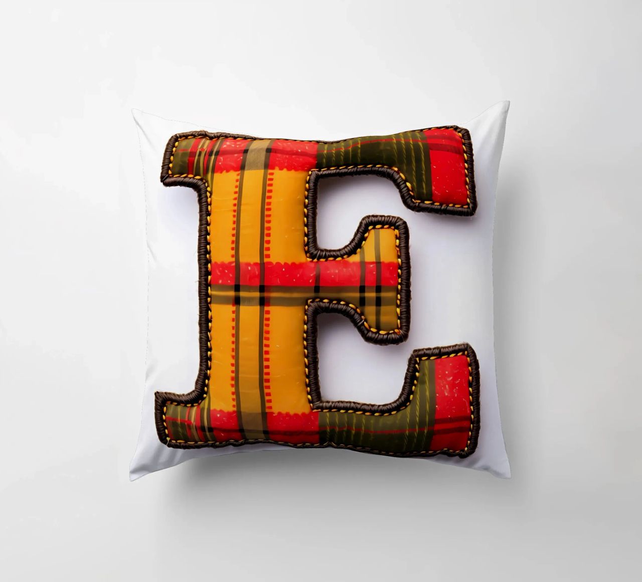 Plaid "E" - Een gezellige letter voor thuis kussen van inspirational quote