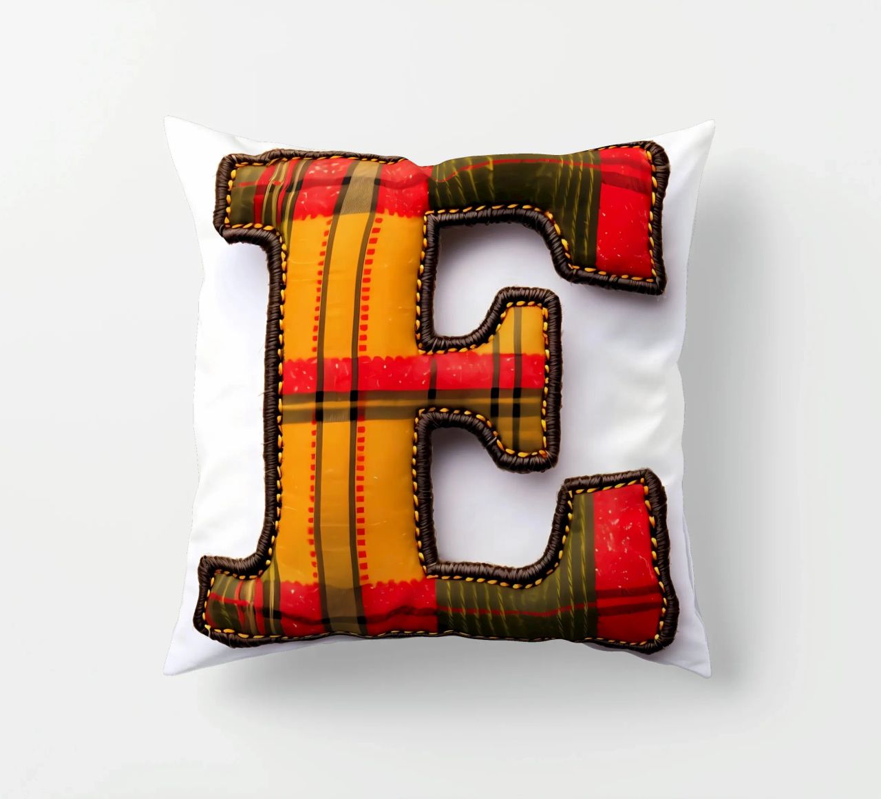 Plaid "E" - Een gezellige letter voor thuis kussen van inspirational quote