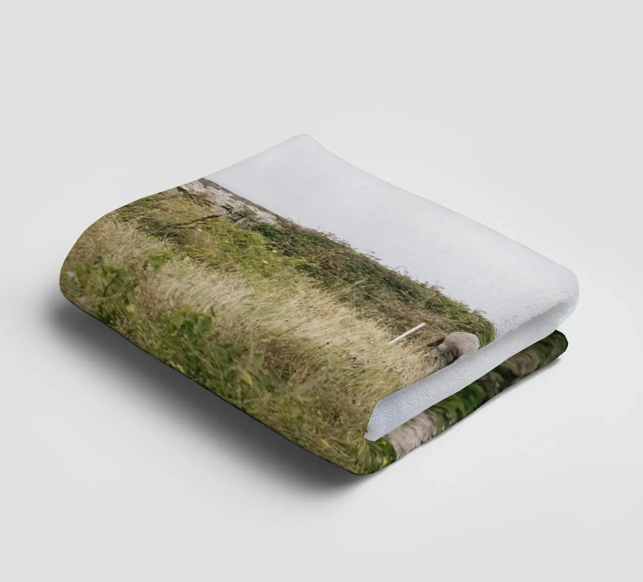 Horses in the pasture landscape towel by The Wild Creative Studio
