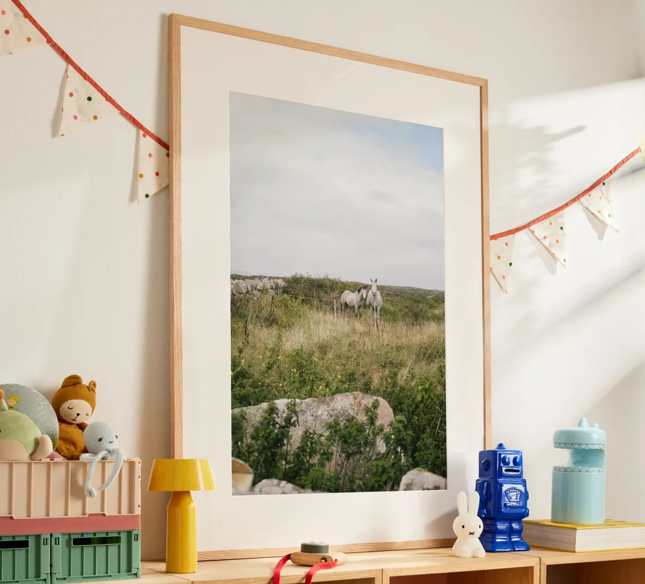 Cavalli al pascolo poster da The Wild Creative Studio