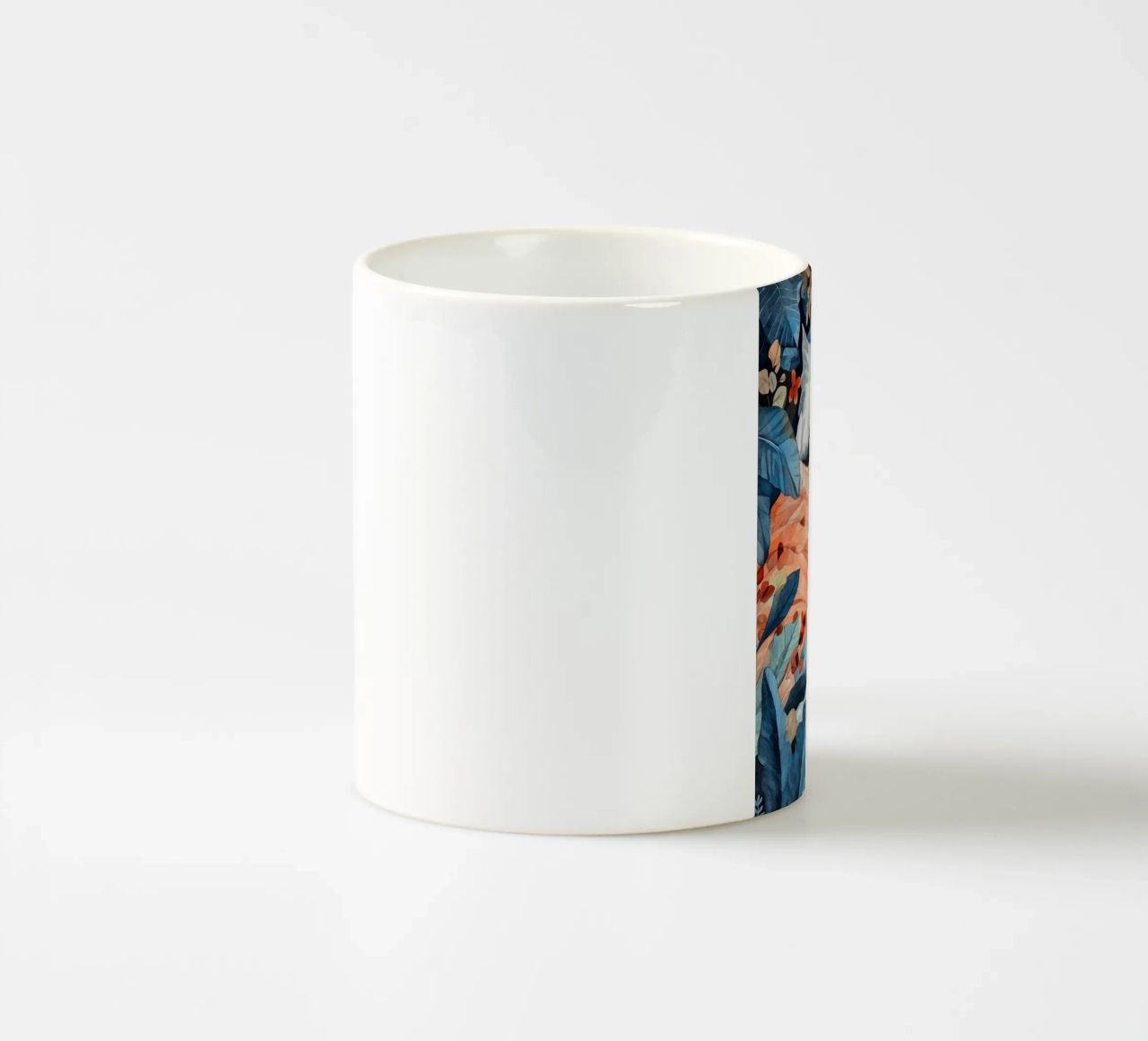 L'amore è nell'aria pittura digitale ad acquerello tazza in ceramica da Justyna Jaszke JBJart