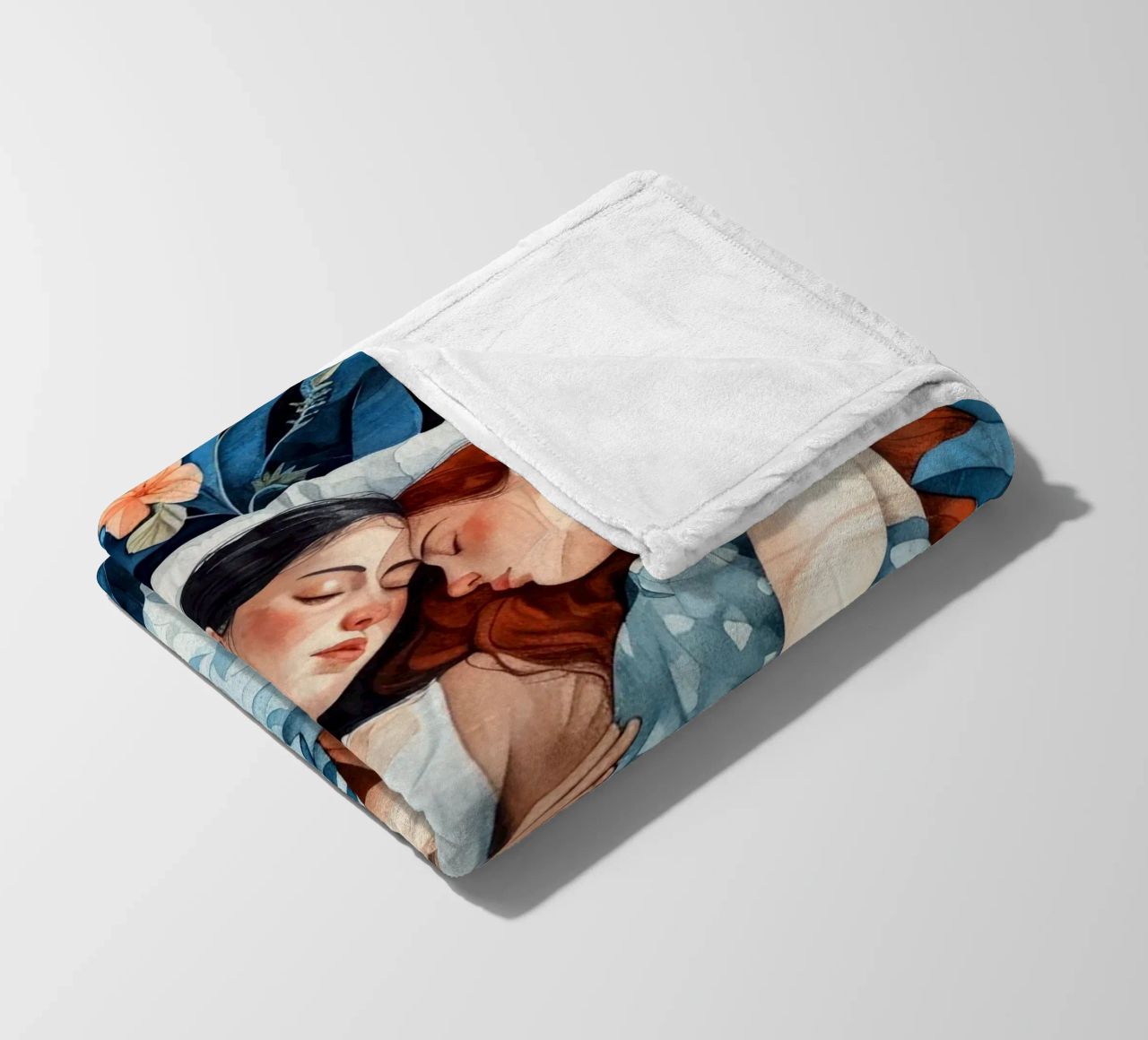 L'amore è nell'aria pittura digitale ad acquerello coperta in pile da Justyna Jaszke JBJart