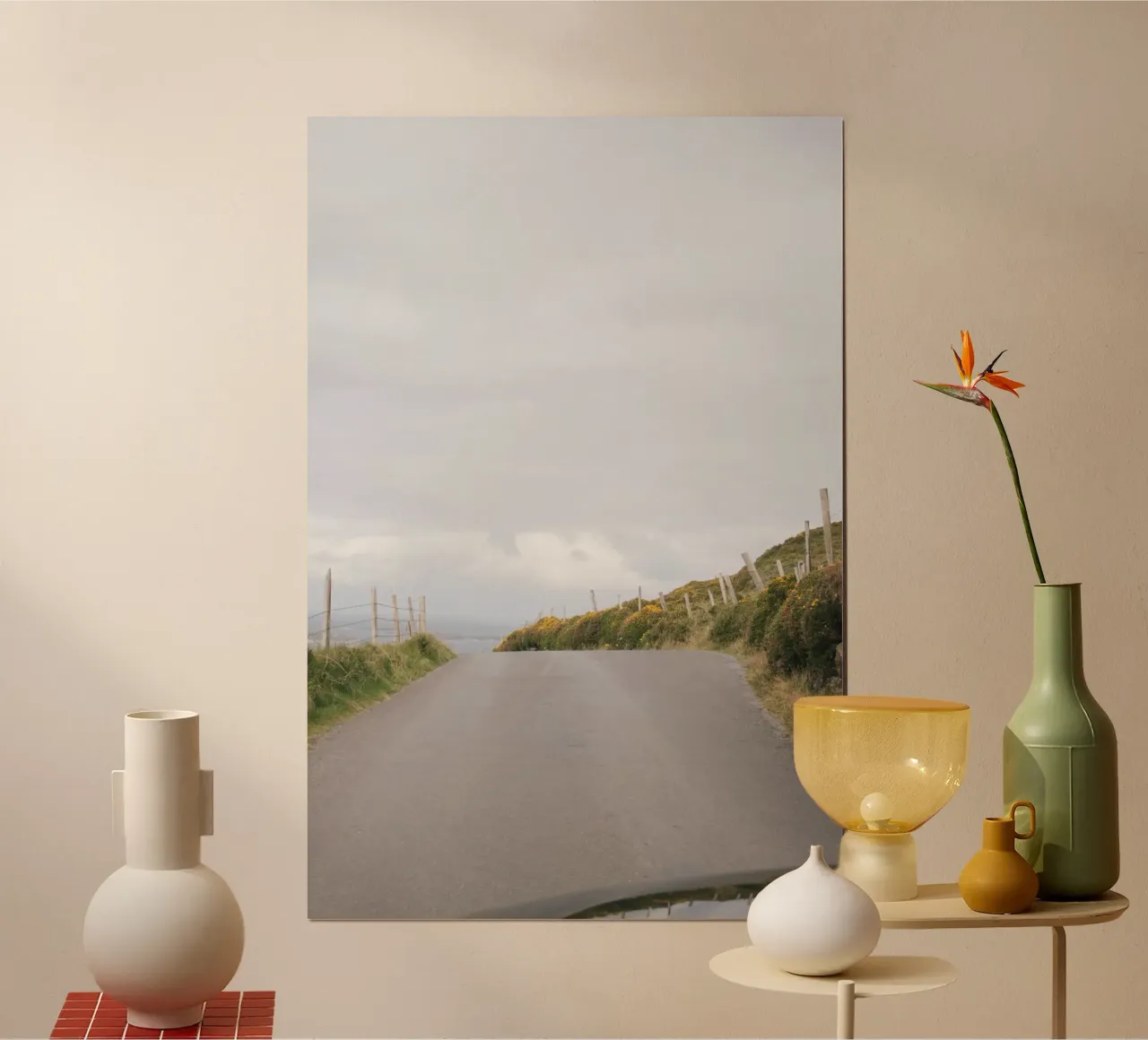 Route côtière avec vue sur la mer hahnemühle de The Wild Creative Studio