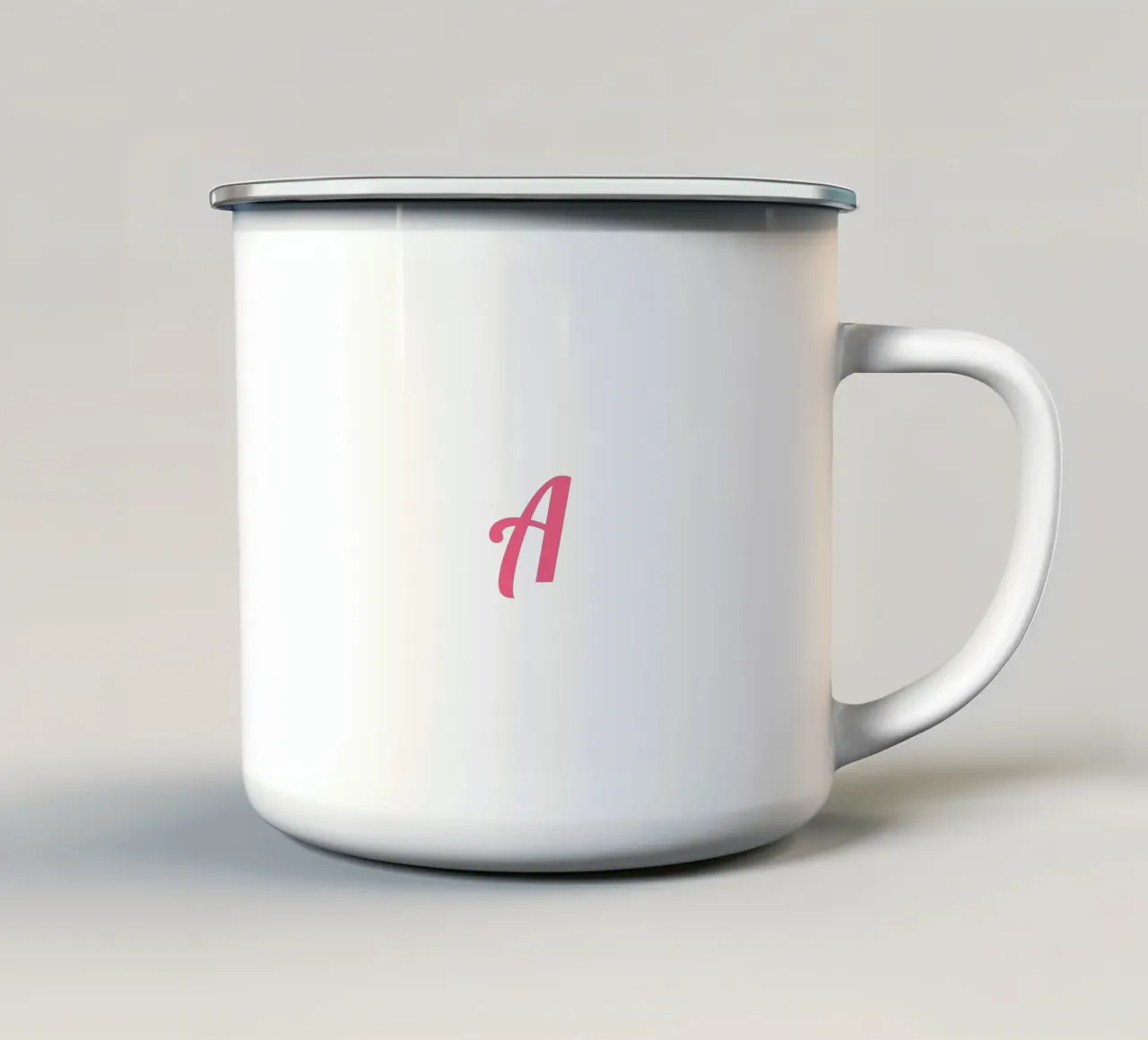 Lettera A tazza in smalto da Léa Lefebvre Photography