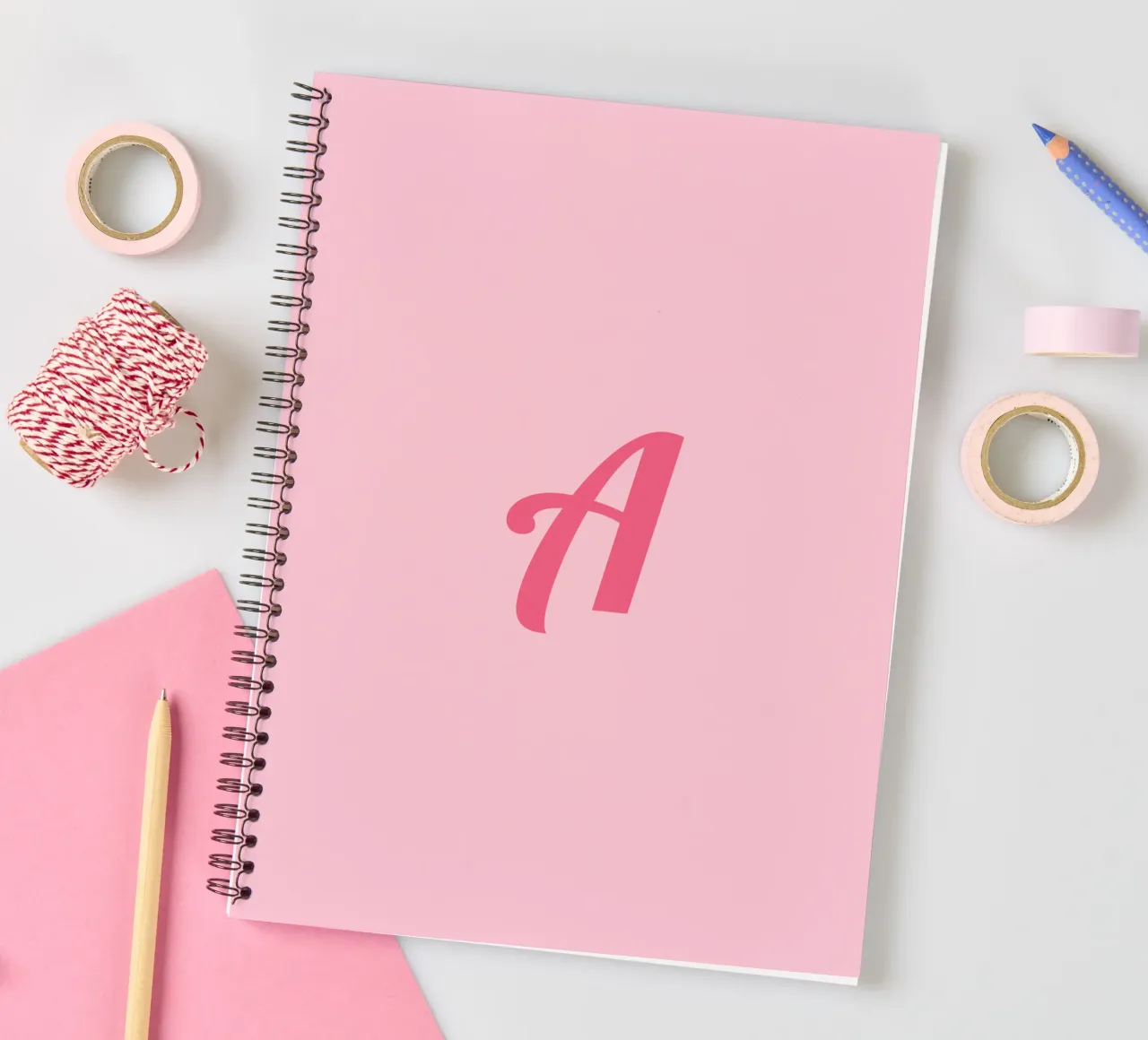 Letter A spiral notebook by Léa Lefebvre Photography