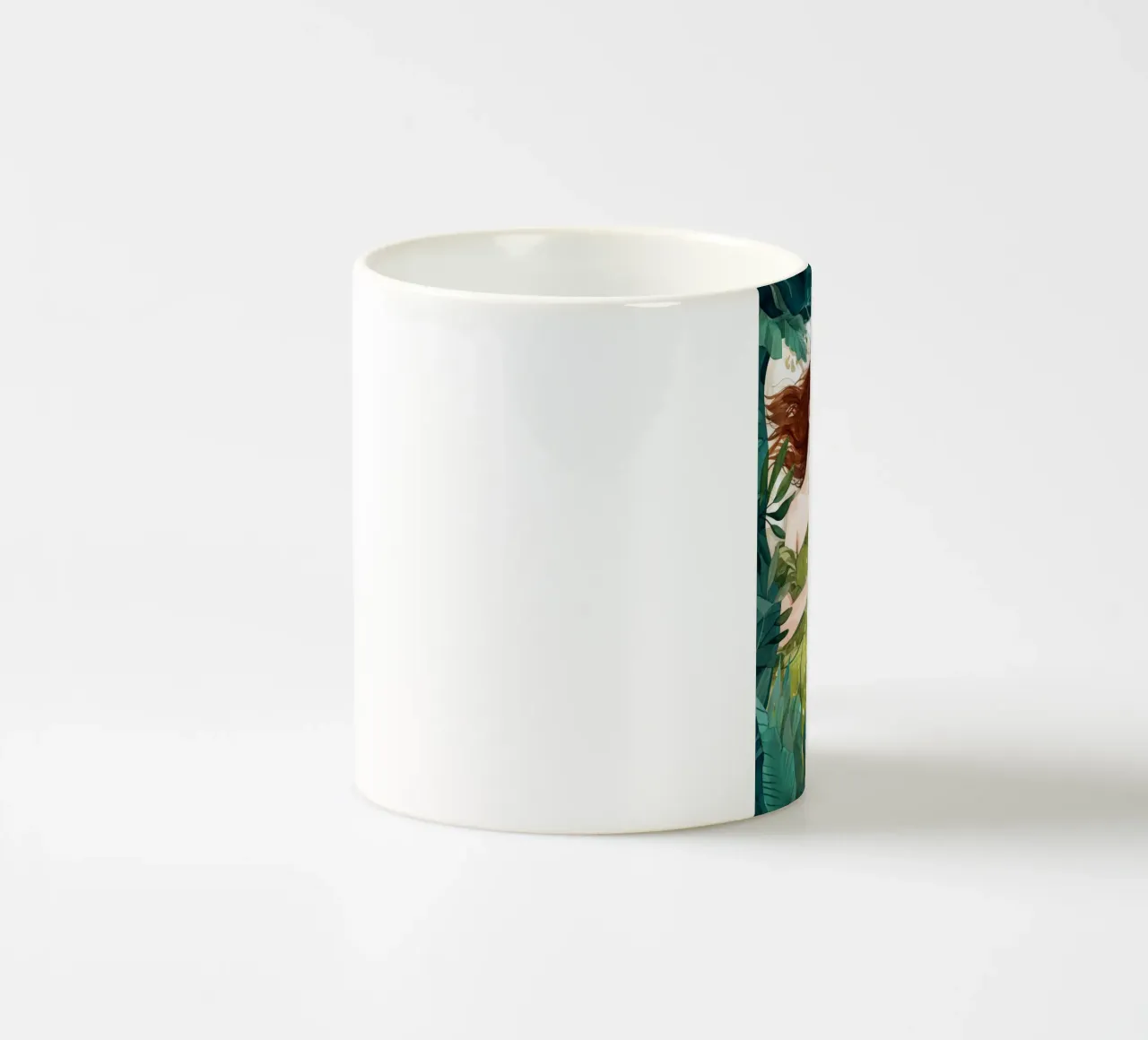 L'amore è nell'aria pittura digitale ad acquerello tazza in ceramica da Justyna Jaszke JBJart