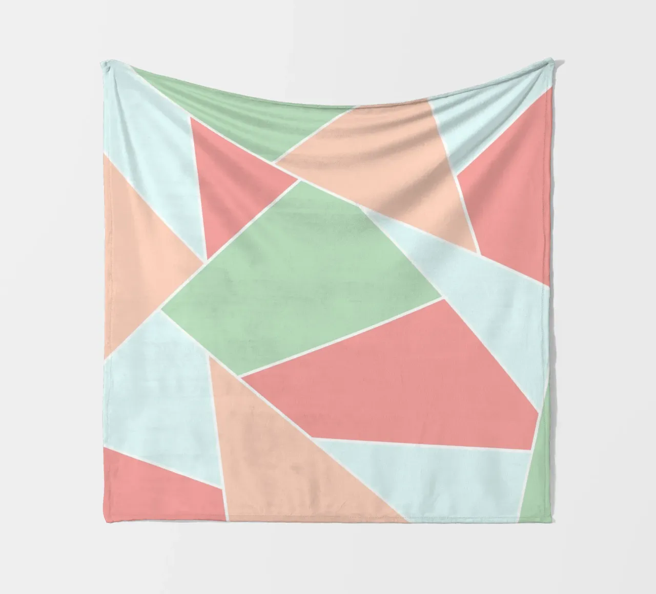 Pastel geometric pattern coperta in pile da BAINAI