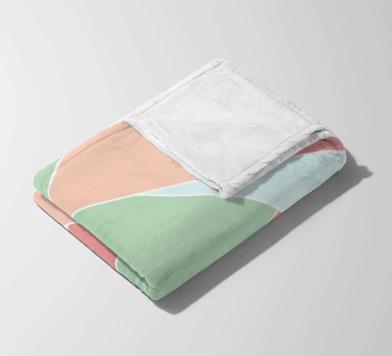 Pastel geometric pattern coperta in pile da BAINAI