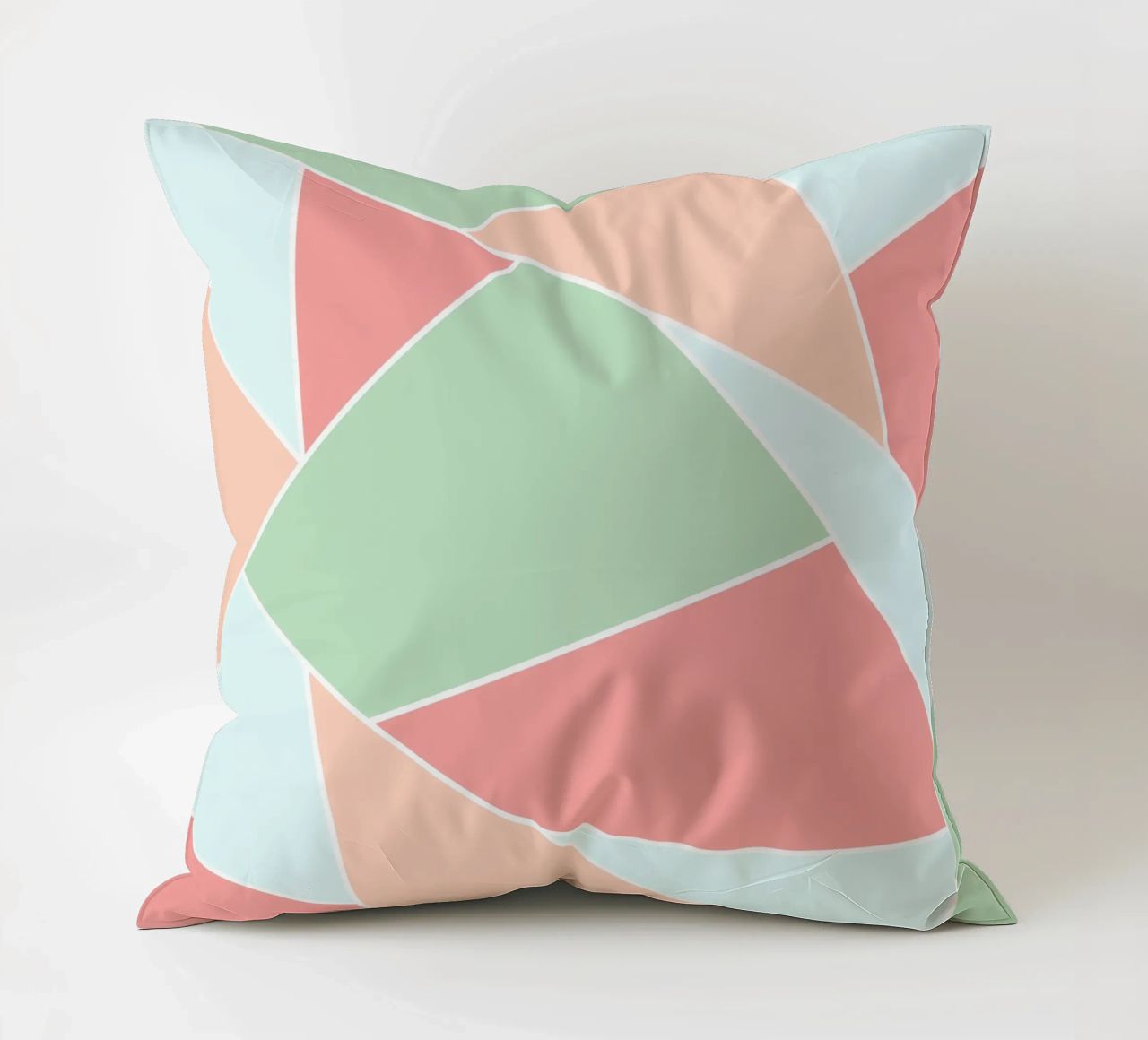 Pastel geometric pattern cuscino da BAINAI