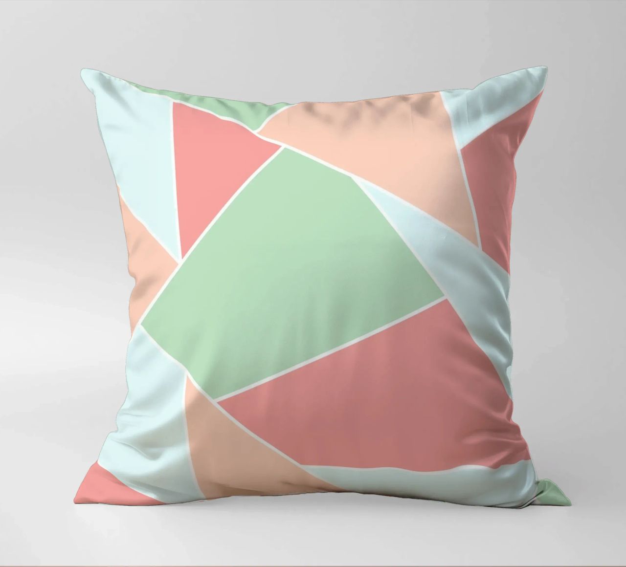 Pastel geometric pattern cuscino da BAINAI