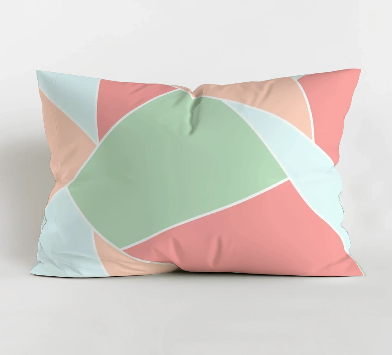 Pastel geometric pattern cuscino da BAINAI