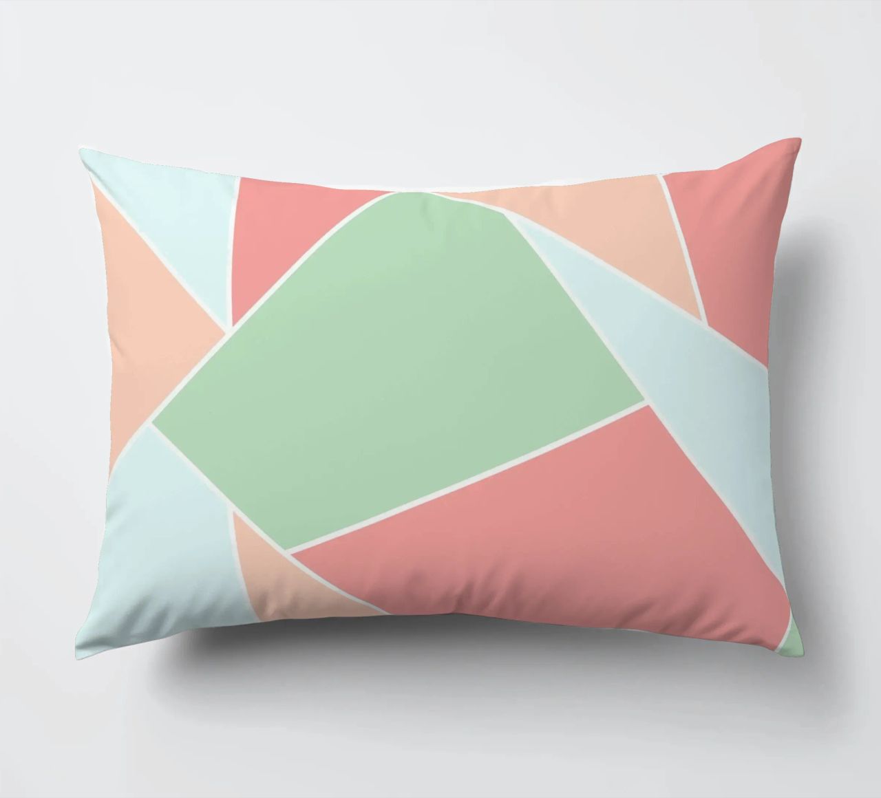 Pastel geometric pattern cuscino da BAINAI