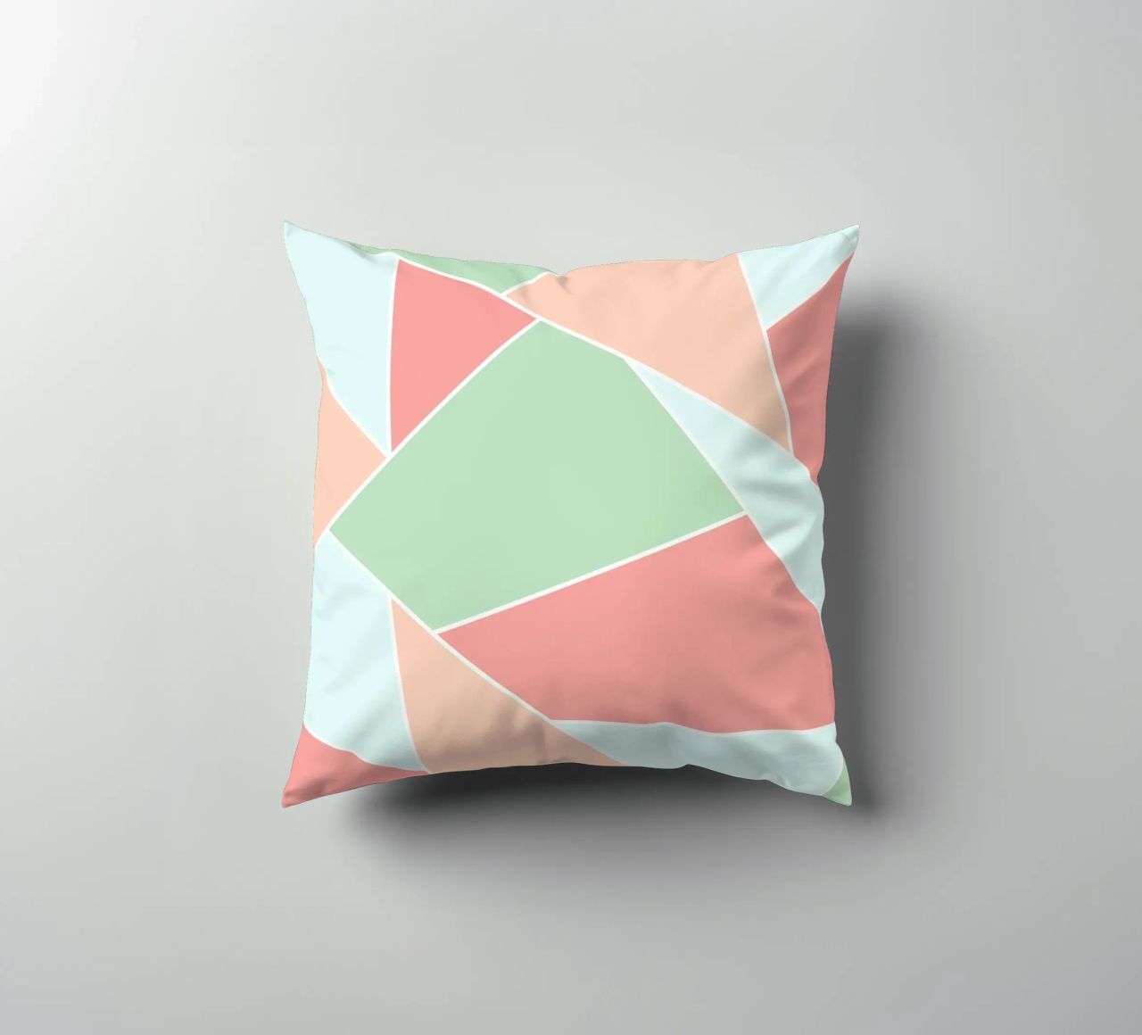 Pastel geometric pattern cuscino da BAINAI