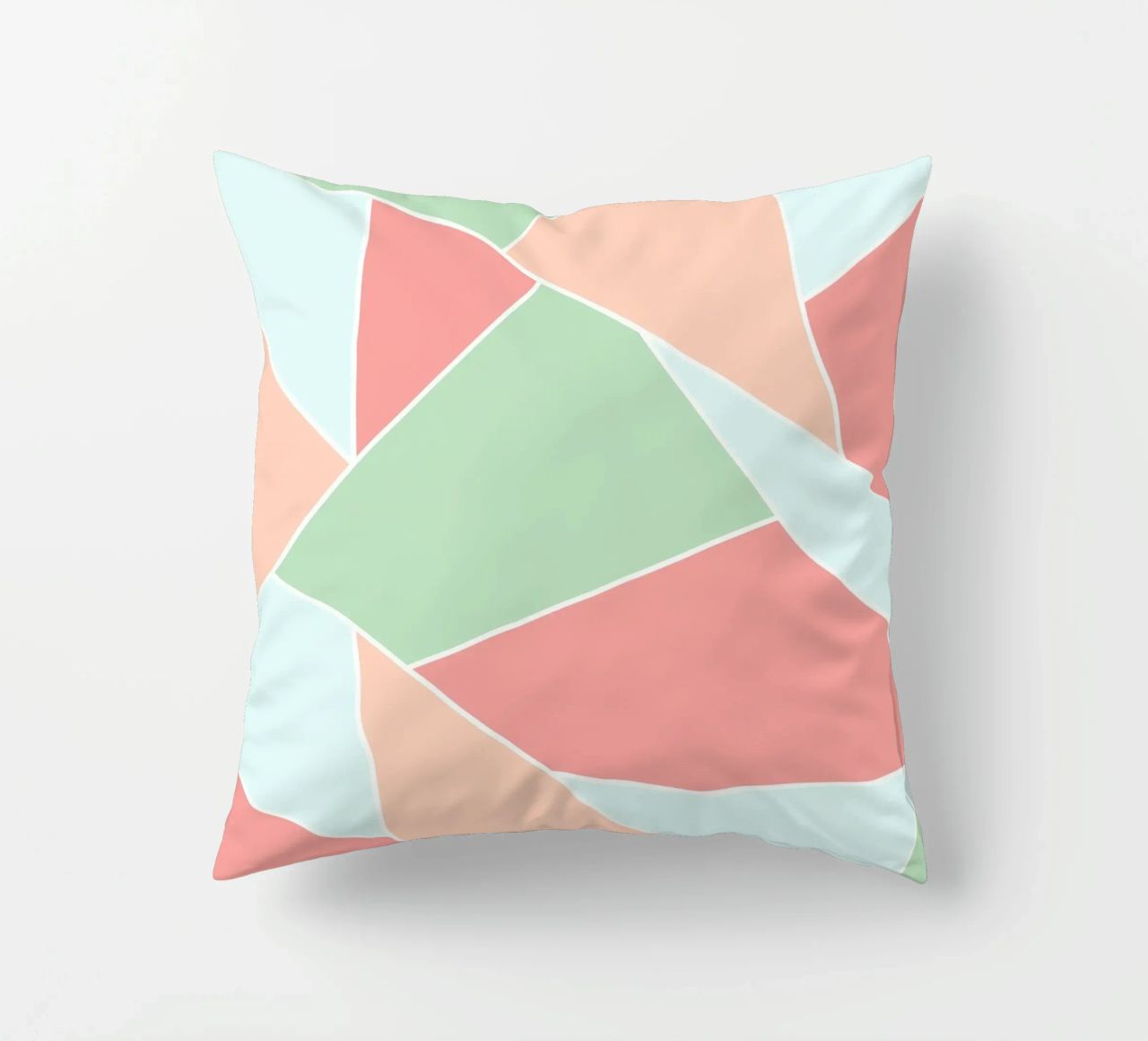 Pastel geometric pattern cuscino da BAINAI