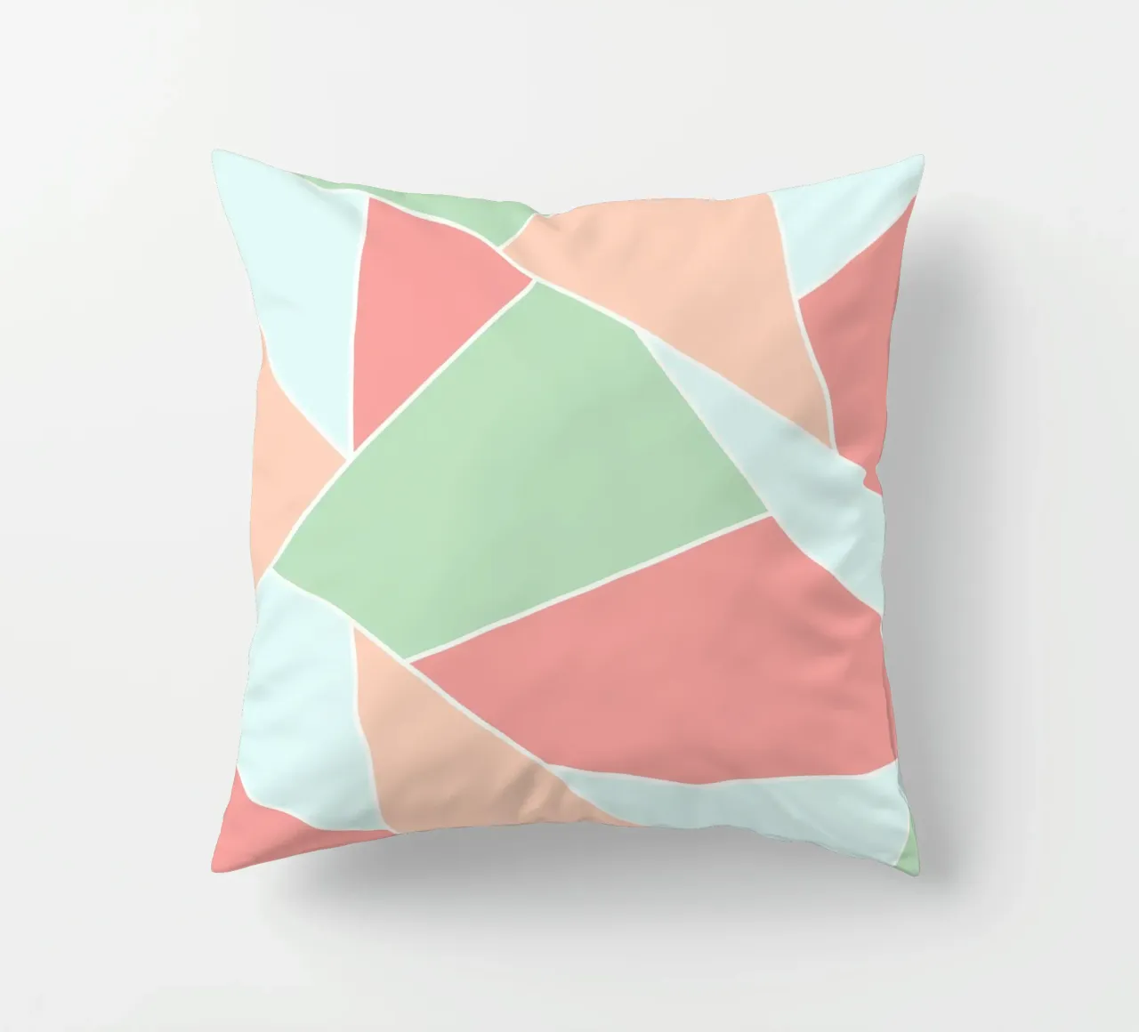 Pastel geometric pattern cojín de BAINAI