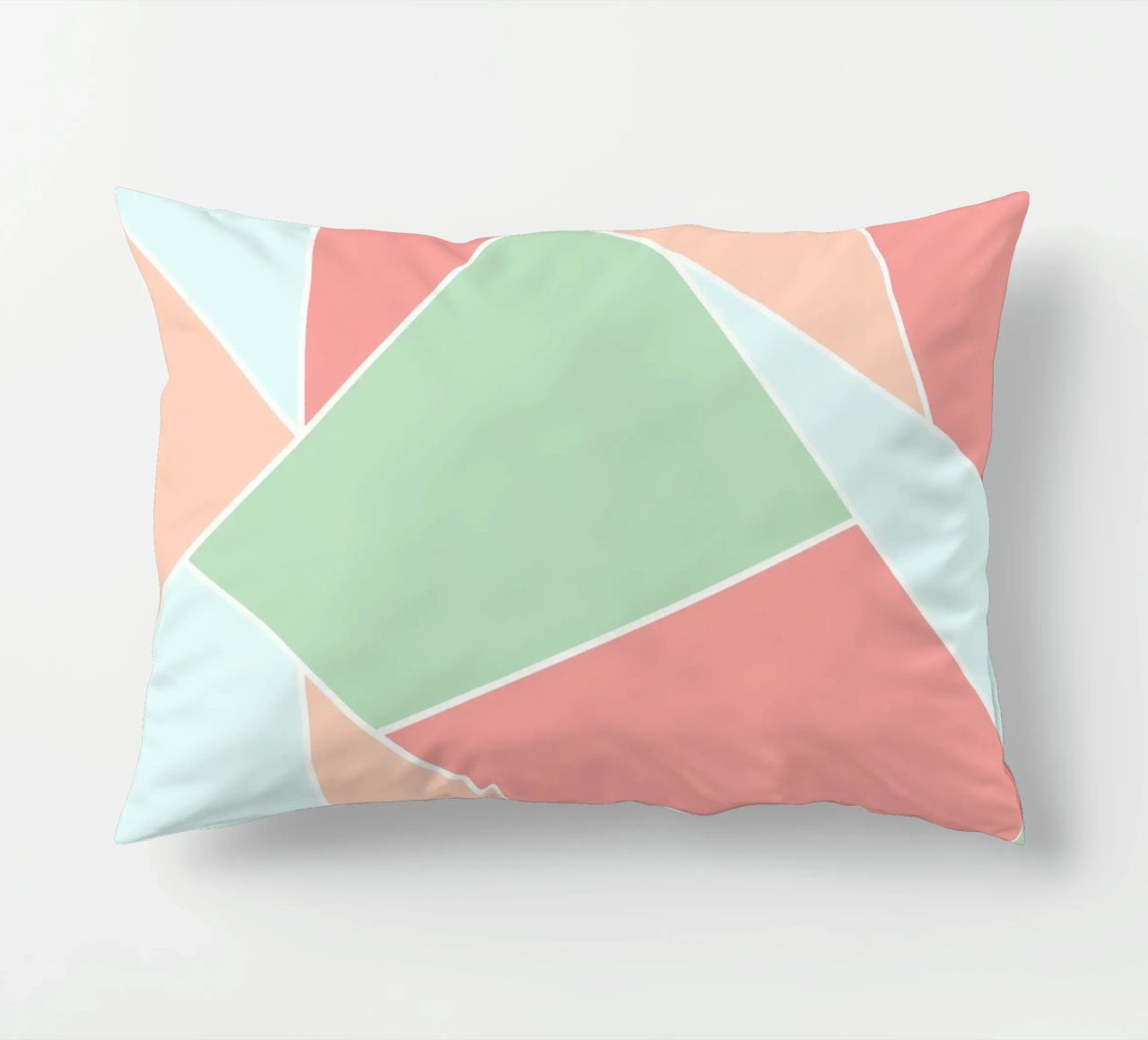 Pastel geometric pattern cuscino da BAINAI