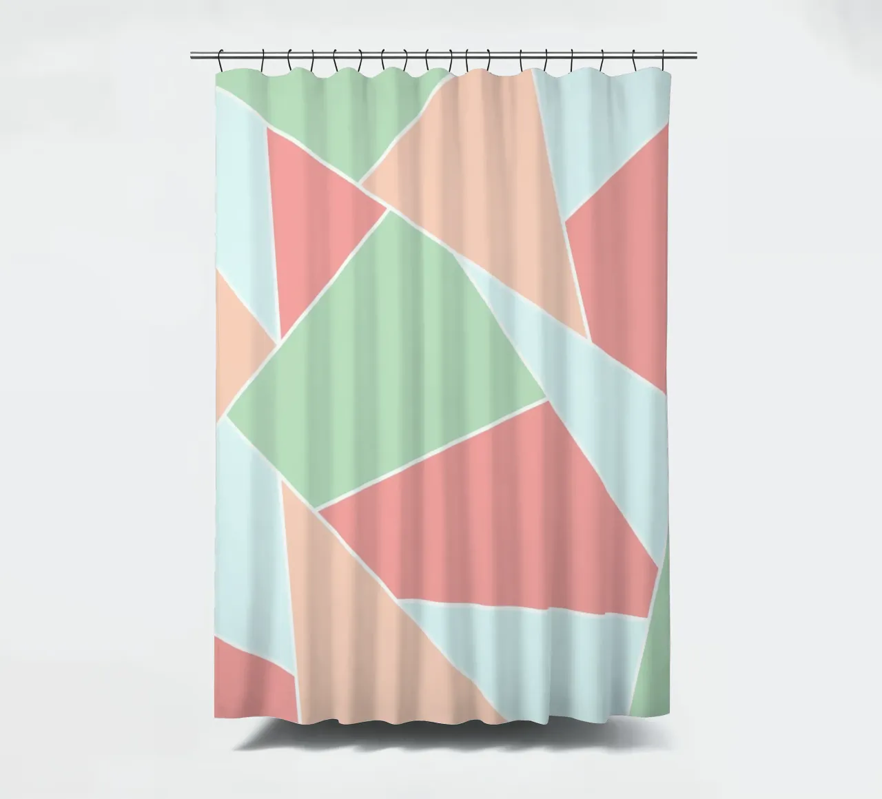 Pastel geometric pattern tenda da doccia da BAINAI