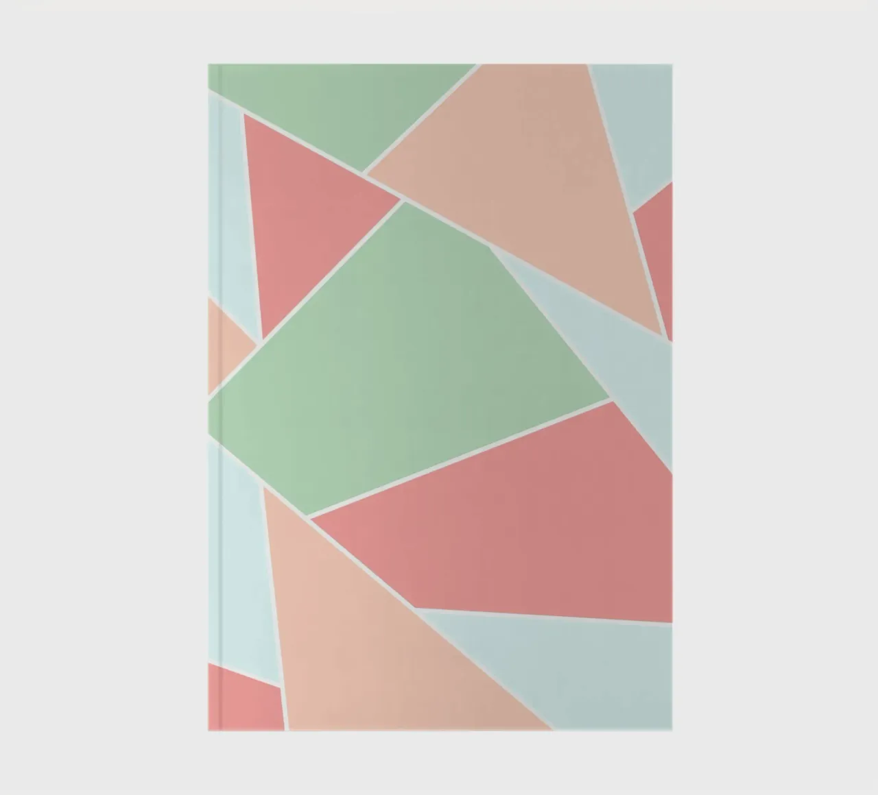 Pastel geometric pattern notebook by BAINAI