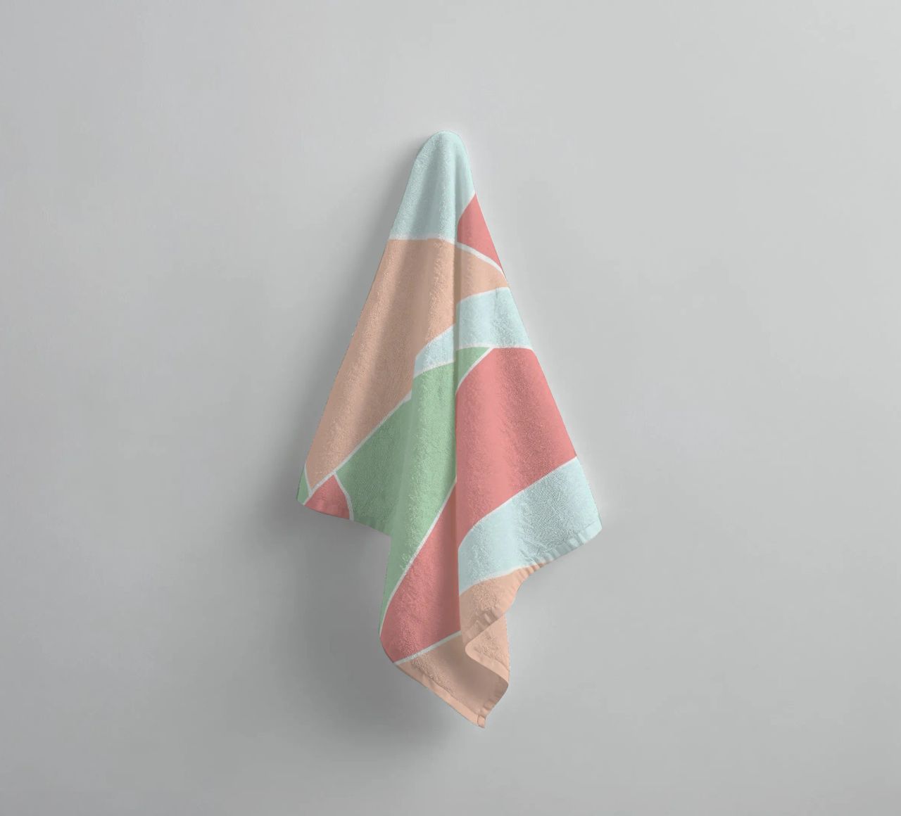 Pastel geometric pattern asciugamano da bagno da BAINAI