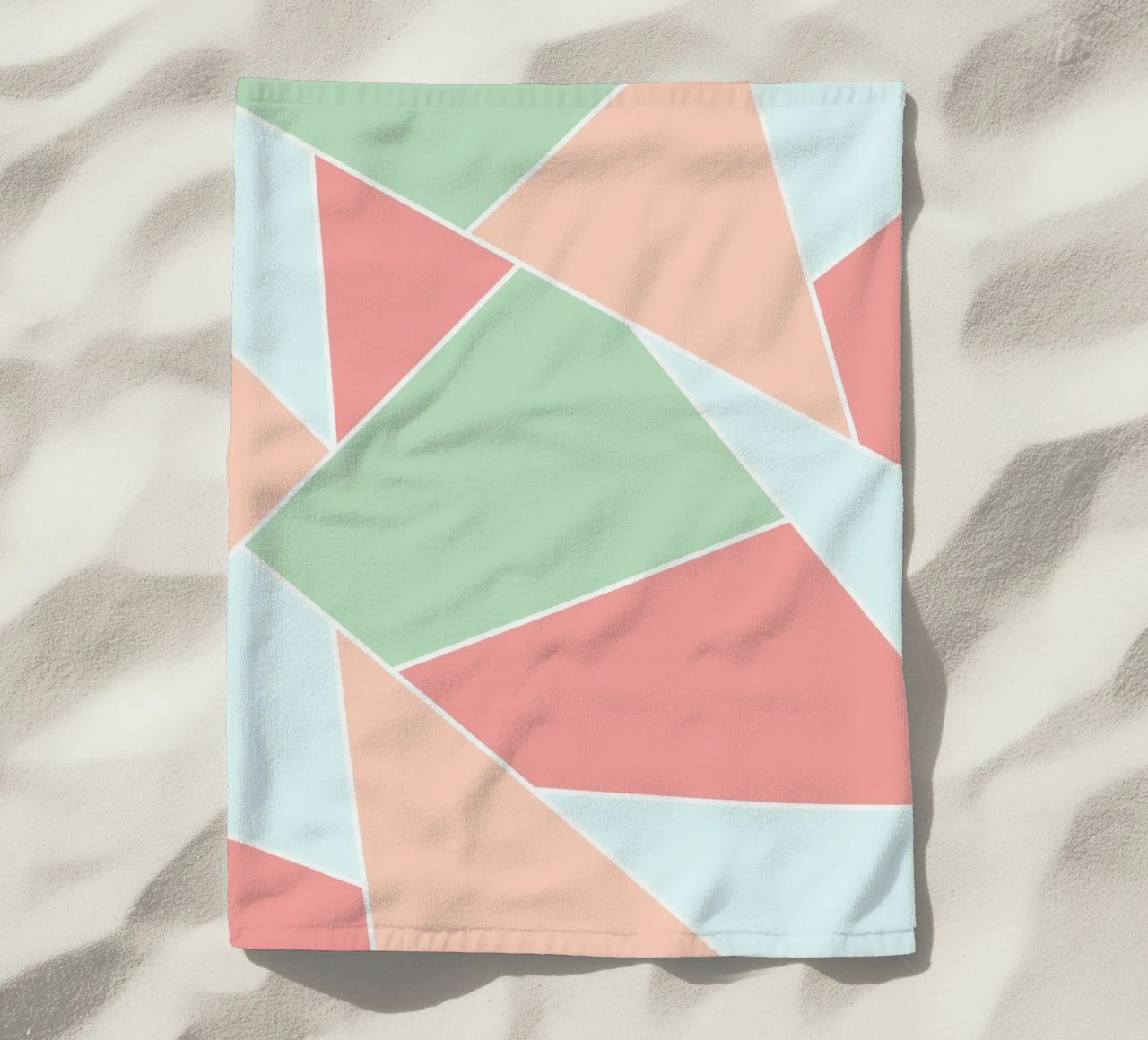 Pastel geometric pattern telo mare da BAINAI