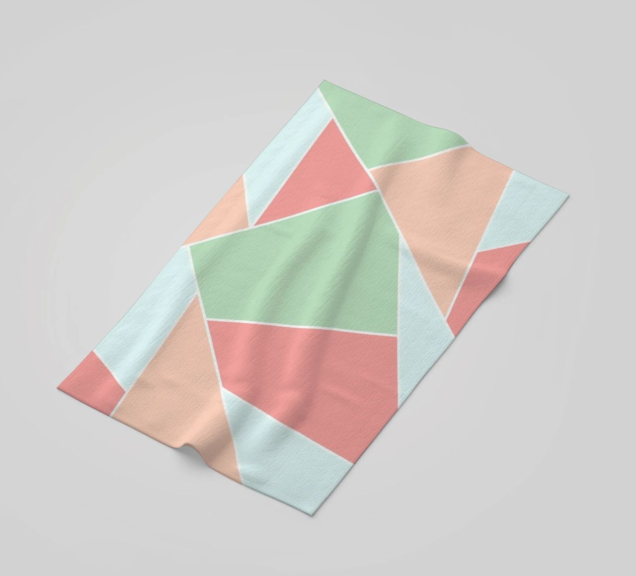 Pastel geometric pattern telo mare da BAINAI