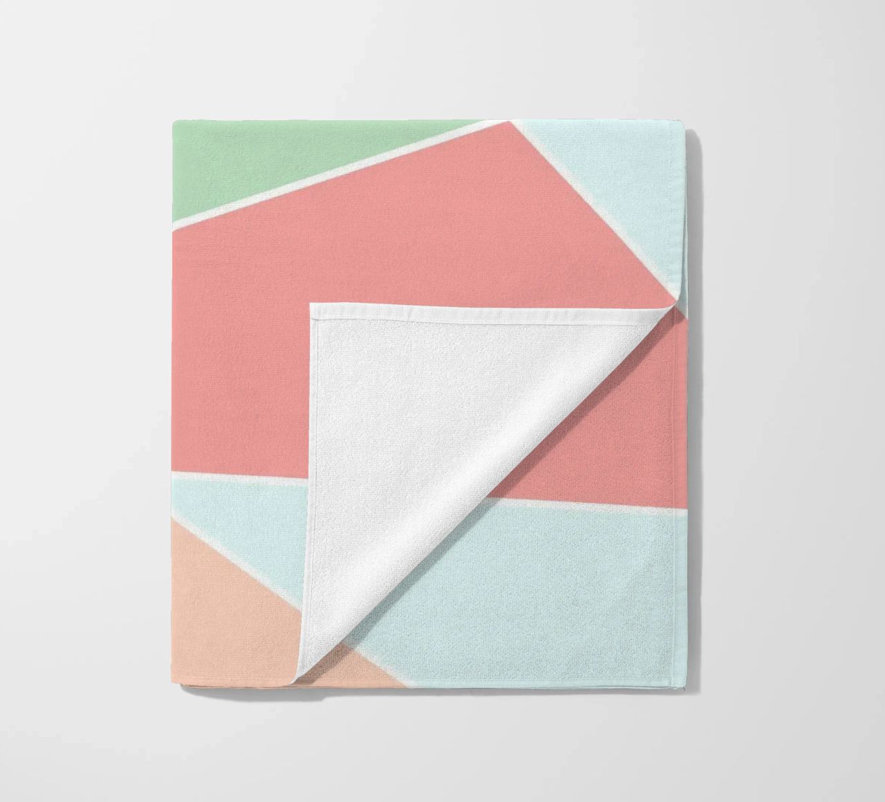 Pastel geometric pattern telo mare da BAINAI