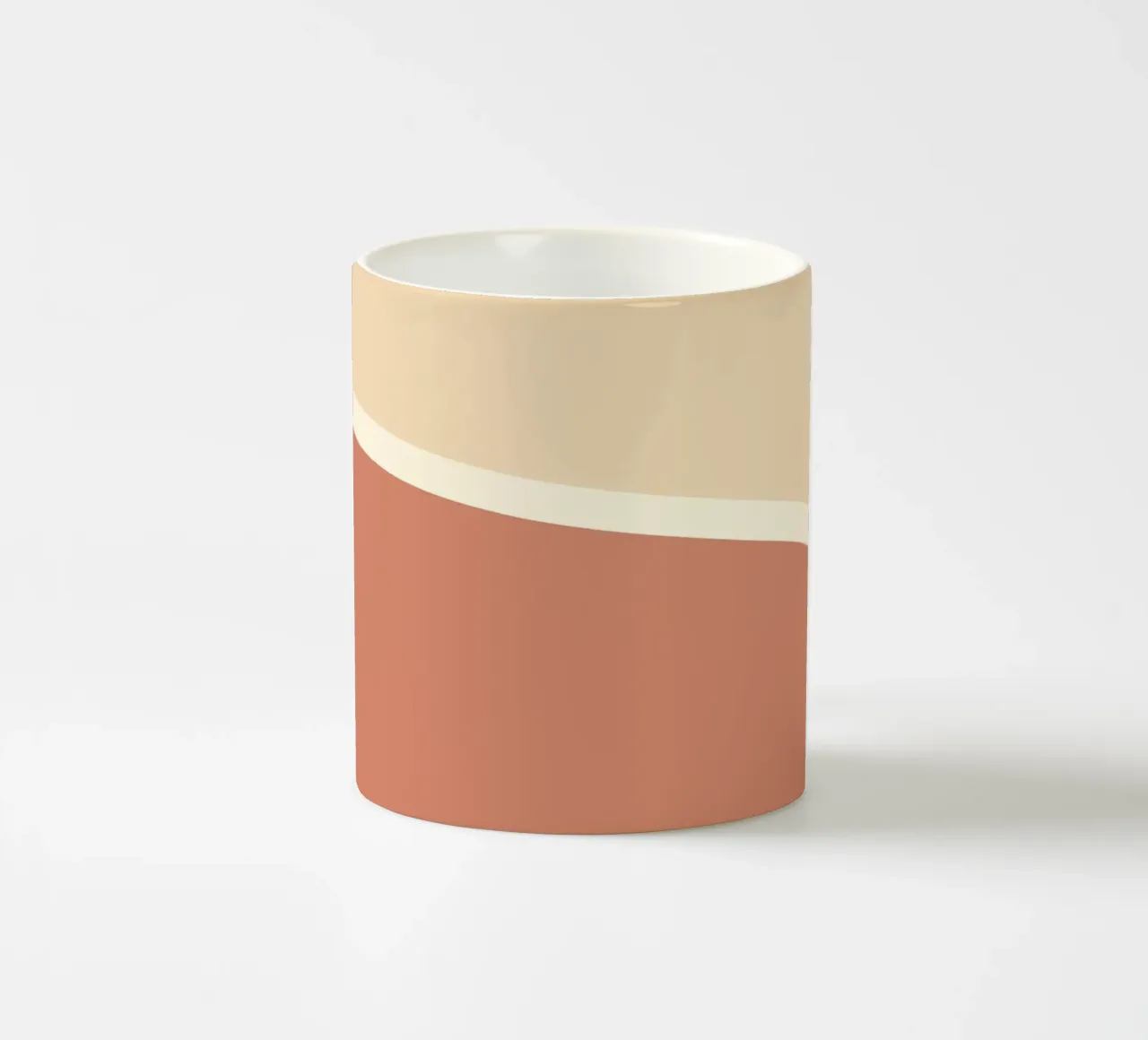 Sand retro waves Keramik Tasse von BAINAI
