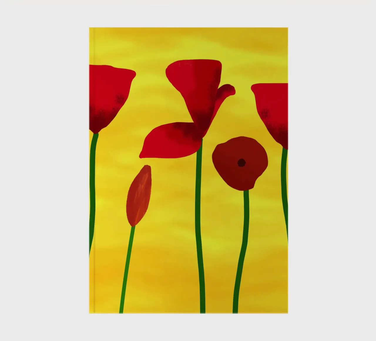 Red Poppies notebook by Scratch Productions