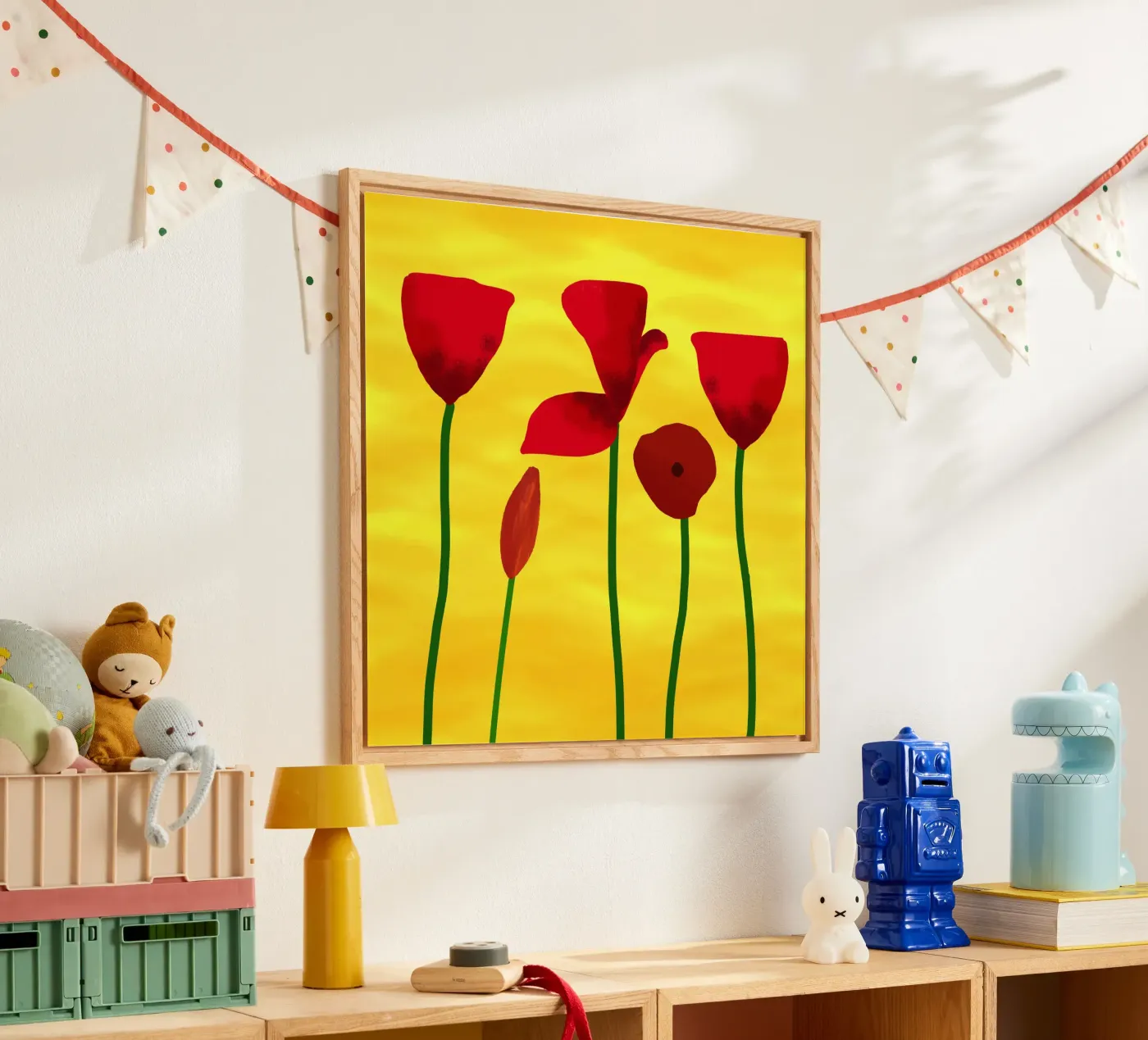 Coquelicots rouges plexiglas de Scratch Productions