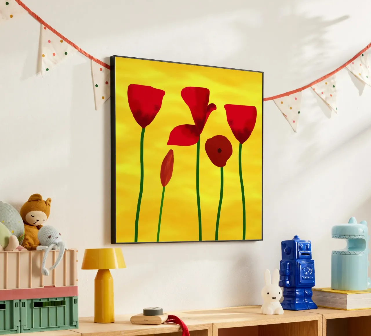 Rote Mohnblumen Forex-Platte von Scratch Productions