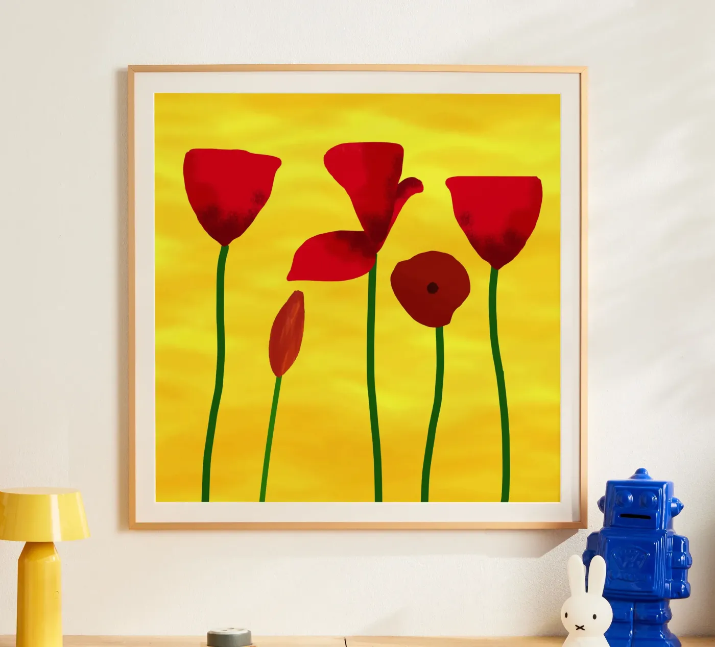 Rote Mohnblumen Poster von Scratch Productions