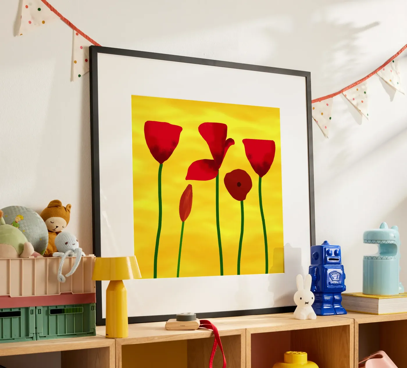Rote Mohnblumen Poster von Scratch Productions